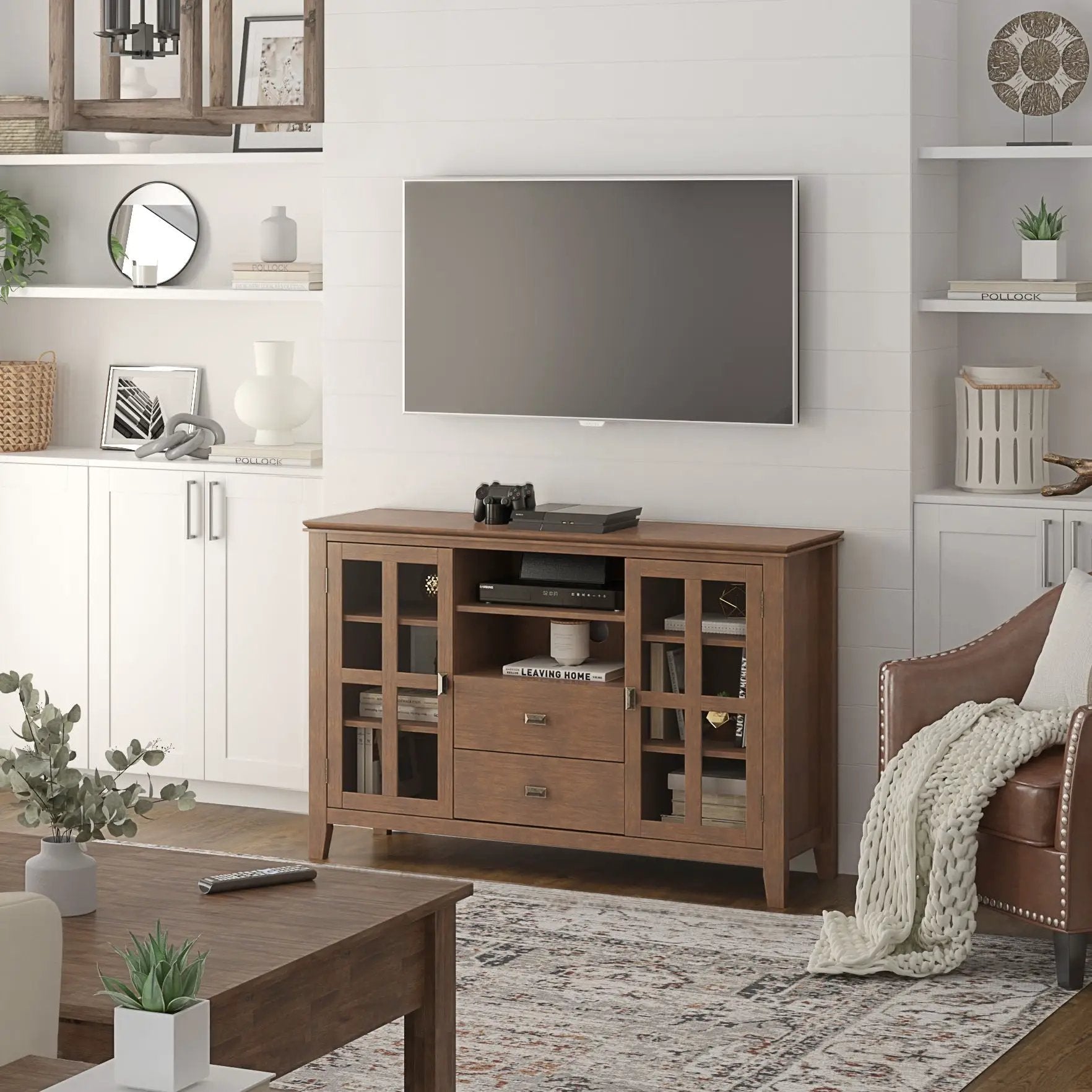 Artisan - Handcrafted Tall TV Media Stand by HouseOfZazla