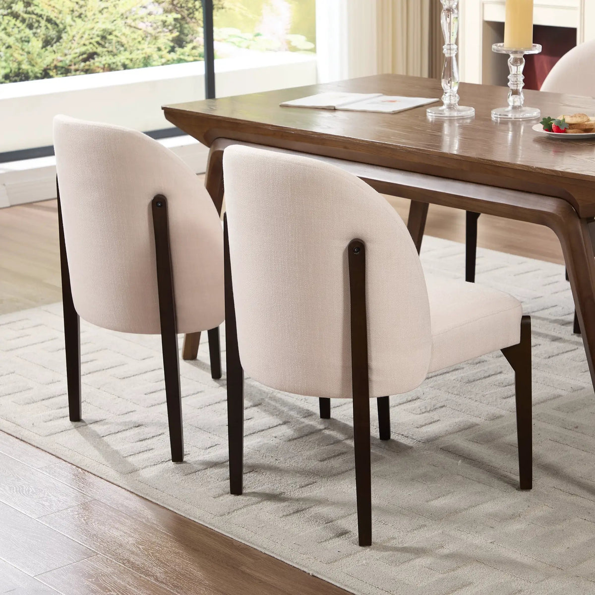Wooden Dining Chairs Set of 2 by HouseOfZazla