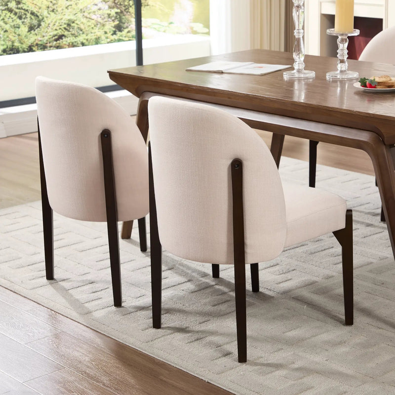 Wooden Dining Chairs Set of 2 by HouseOfZazla