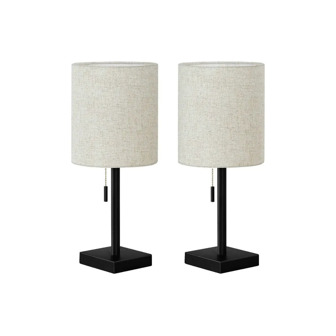Lighting, Table Lamp, USB Port Included, Nickel, Contemporary (Set of 2) by Unique Piece Furniture