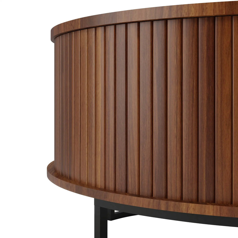 31.5" Round Coffee Table with Storage by HouseOfZazla