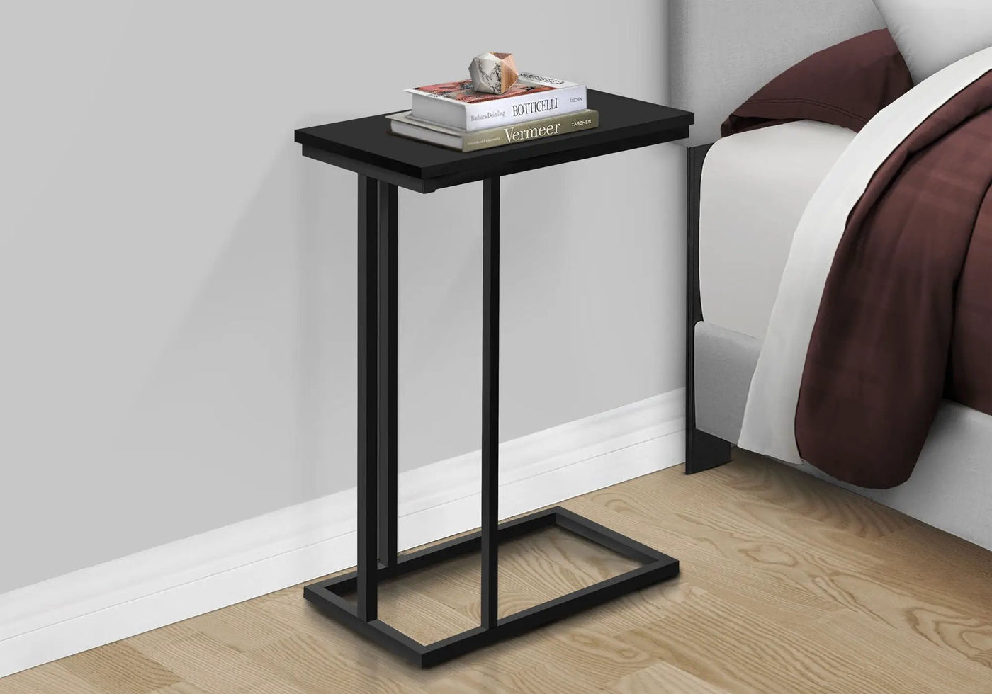 Accent Table Versatile Use, C-Shaped, Contemporary & Modern by HouseOfZazla