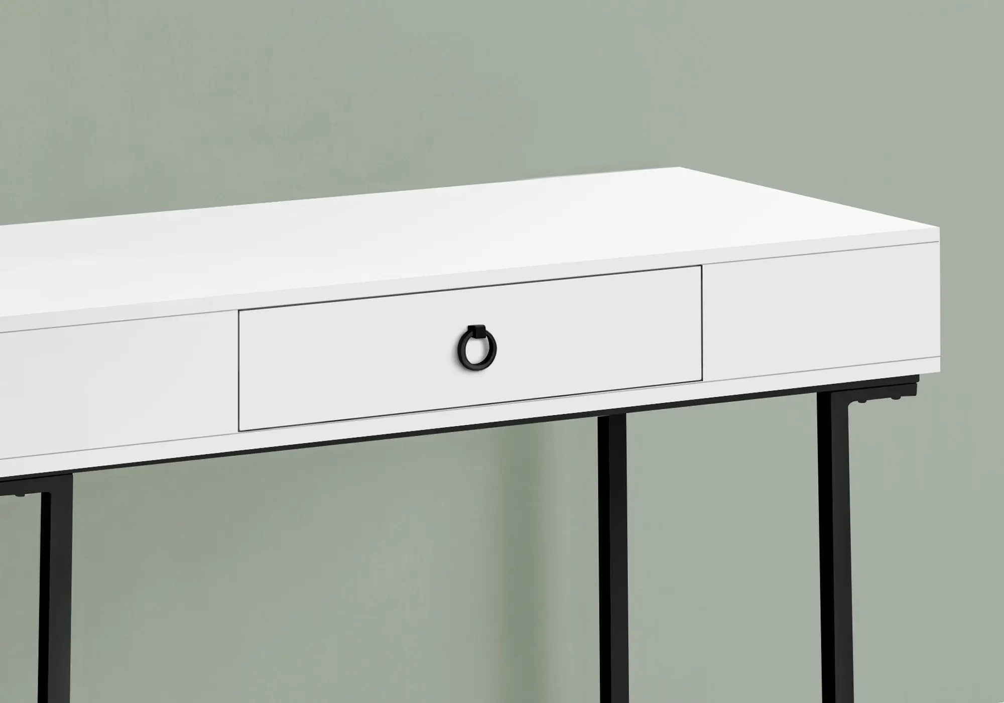 Computer Desk For Home Office, Glossy, Storage Drawer by Unique Piece Furniture