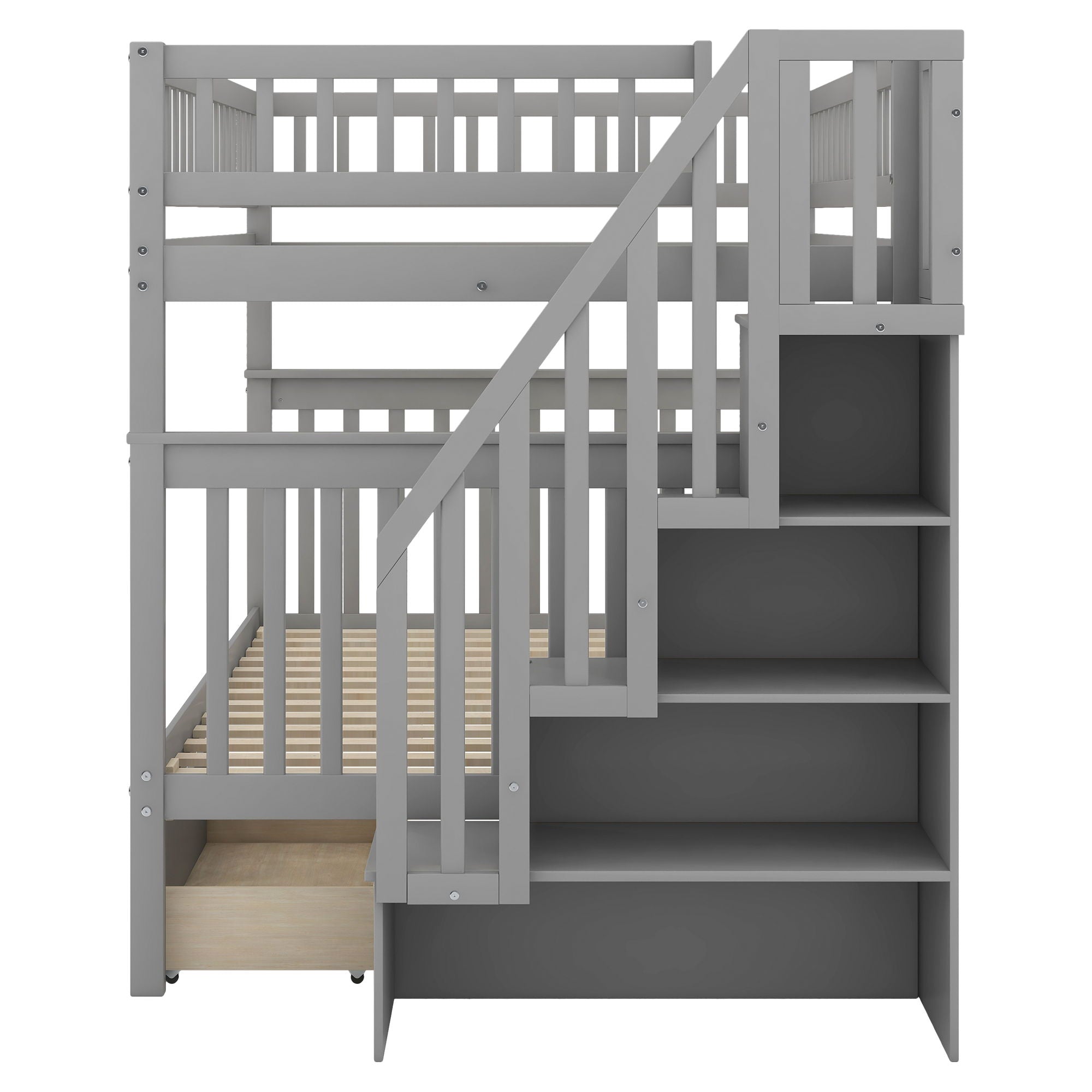 Bunk Bed With Staircase by HouseOfZazla