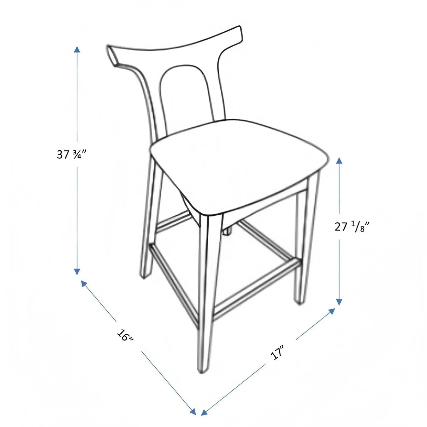 Hester - Upholstered, Square Bar Chair (Set of 2) by Unique Piece Furniture
