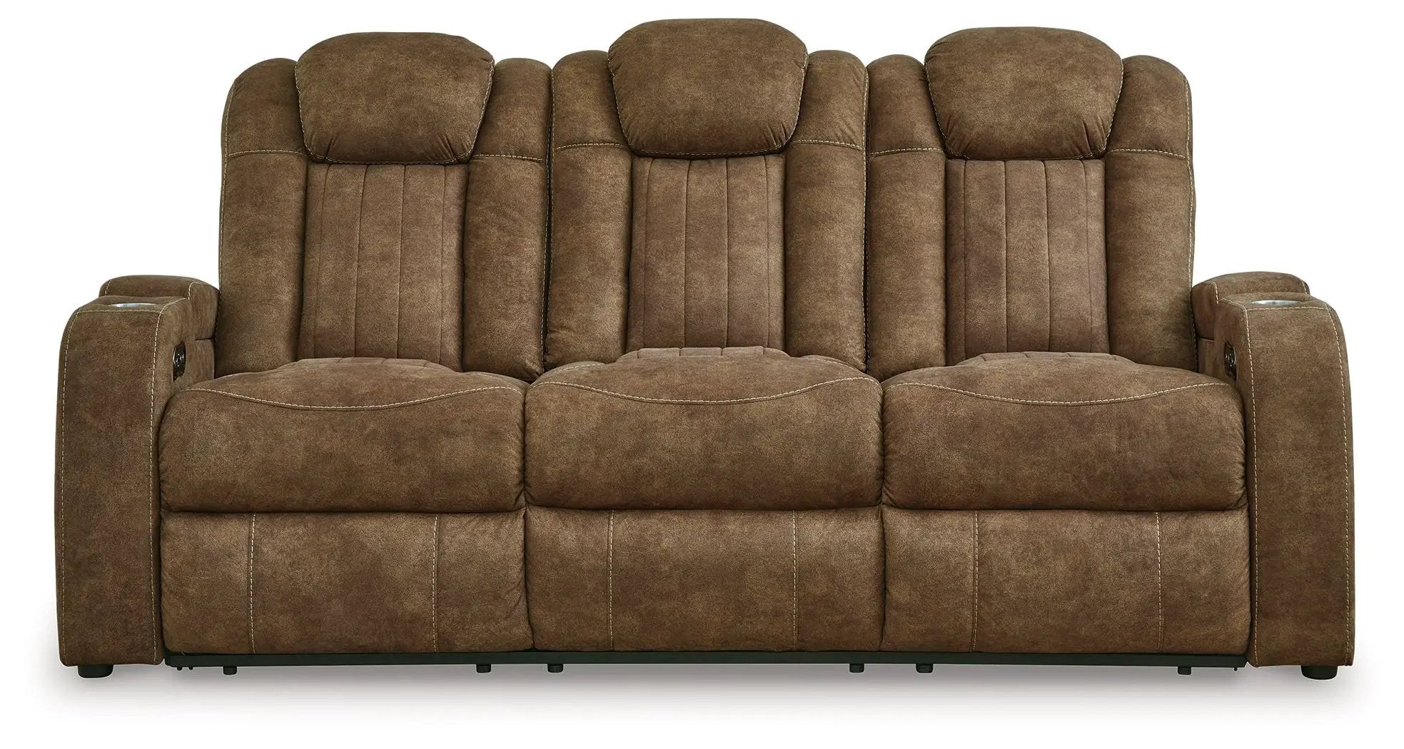 Wolfridge - Power Reclining Sofa With Adj Headrest - Brindle by Unique Piece Furniture