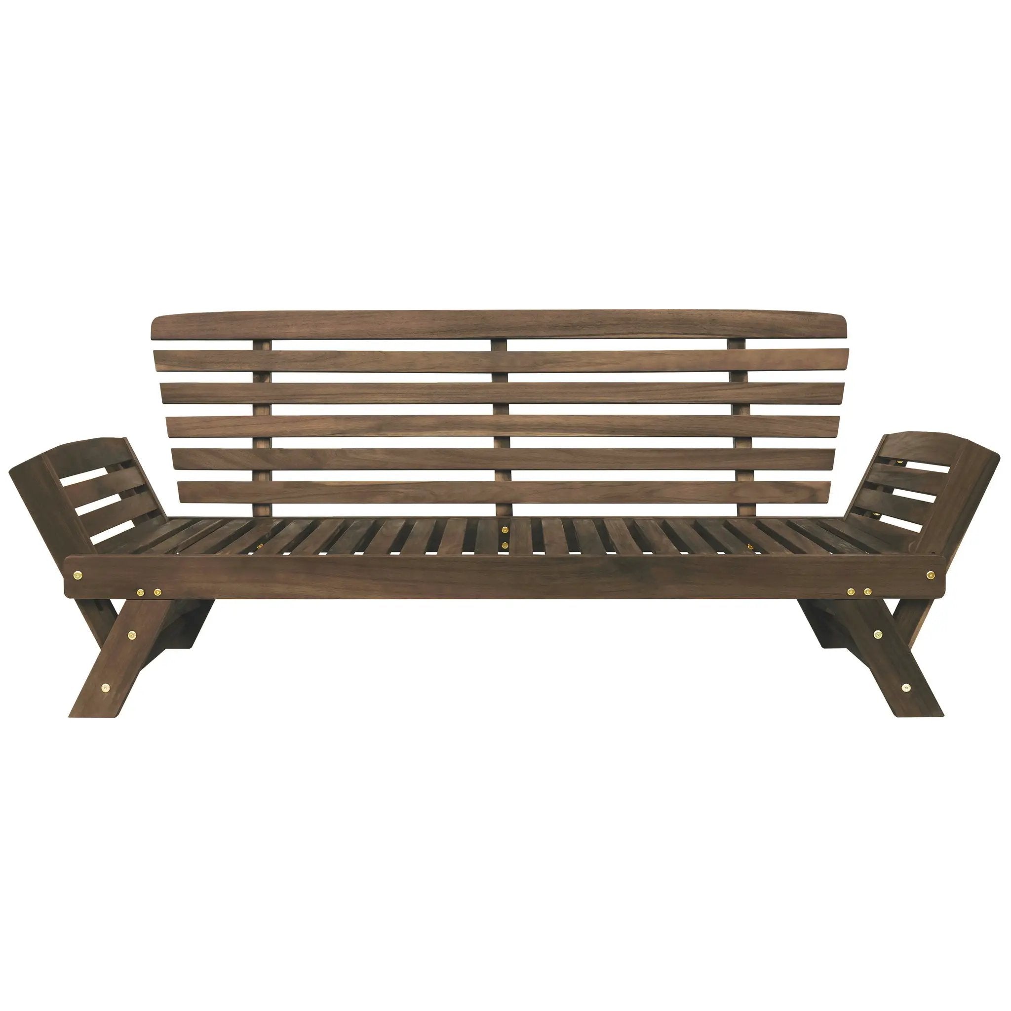 TOPMAX Outdoor Adjustable Patio Wooden Daybed Sofa Chaise Lounge by HouseOfZazla