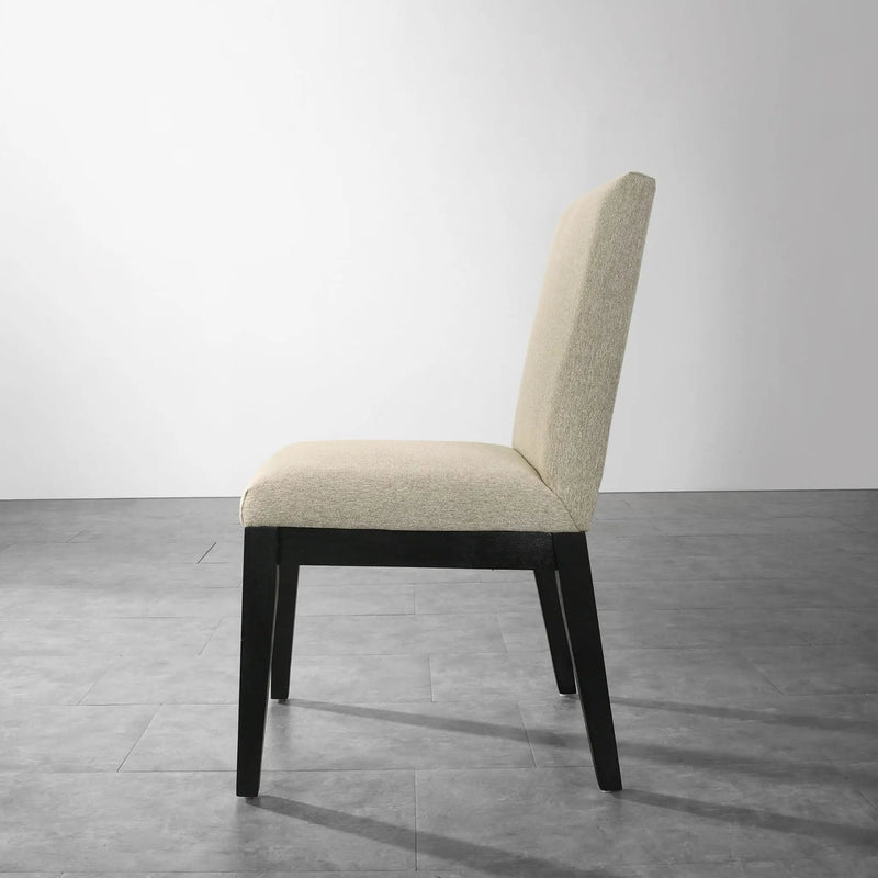 Roundhill Furniture - Rocco Contemporary Solid Wood Dining Chairs (Set of 2) - Beige by Unique Piece Furniture