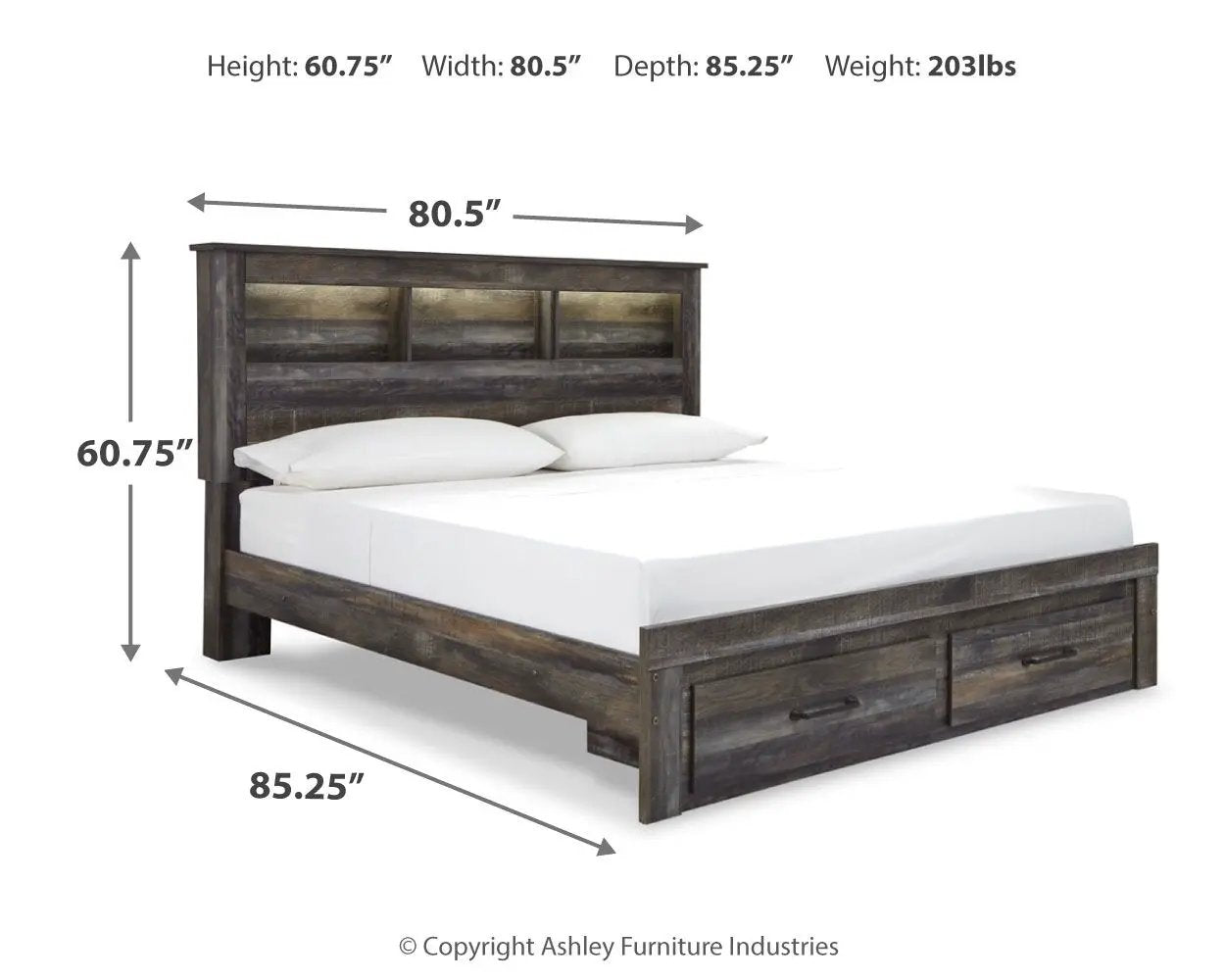 Drystan - Panel Bookcase Bed by Unique Piece Furniture