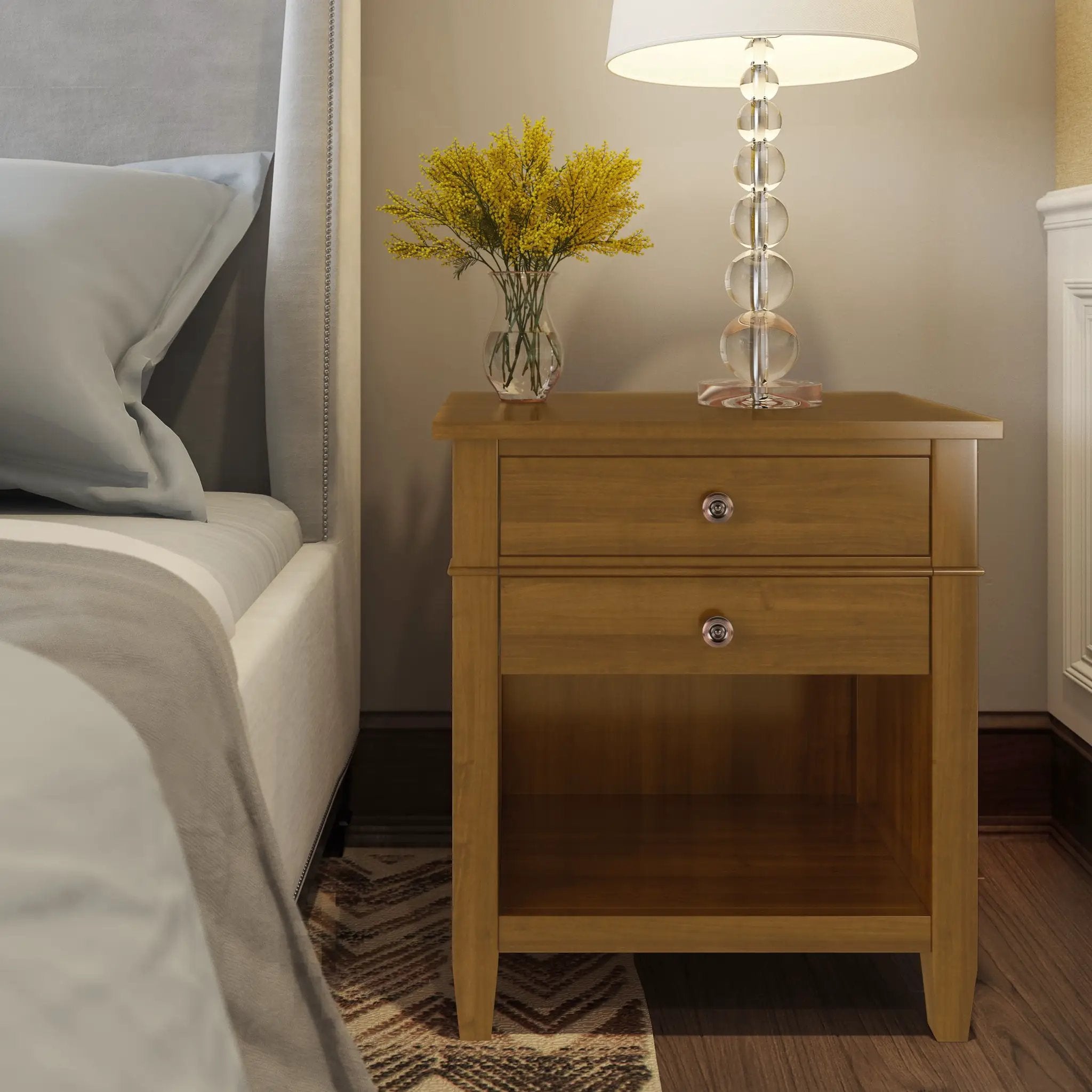 Carlton - Bedside Table, Handcrafted by Unique Piece Furniture