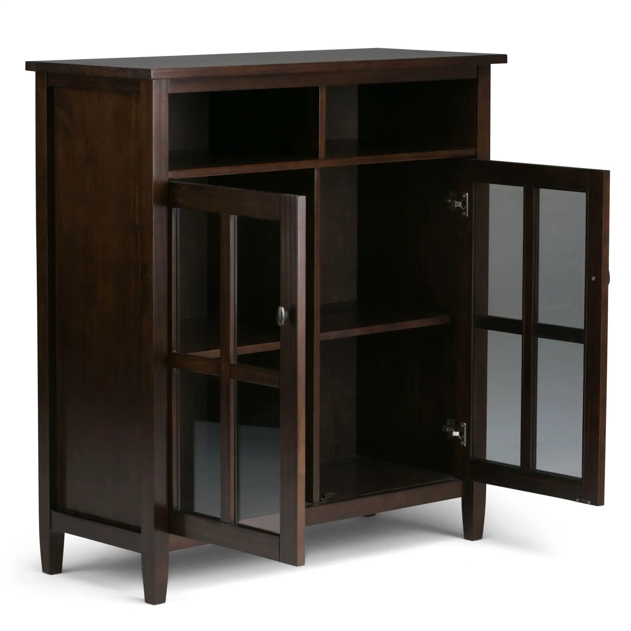Warm Shaker - Handcrafted Medium Storage Media Cabinet by HouseOfZazla