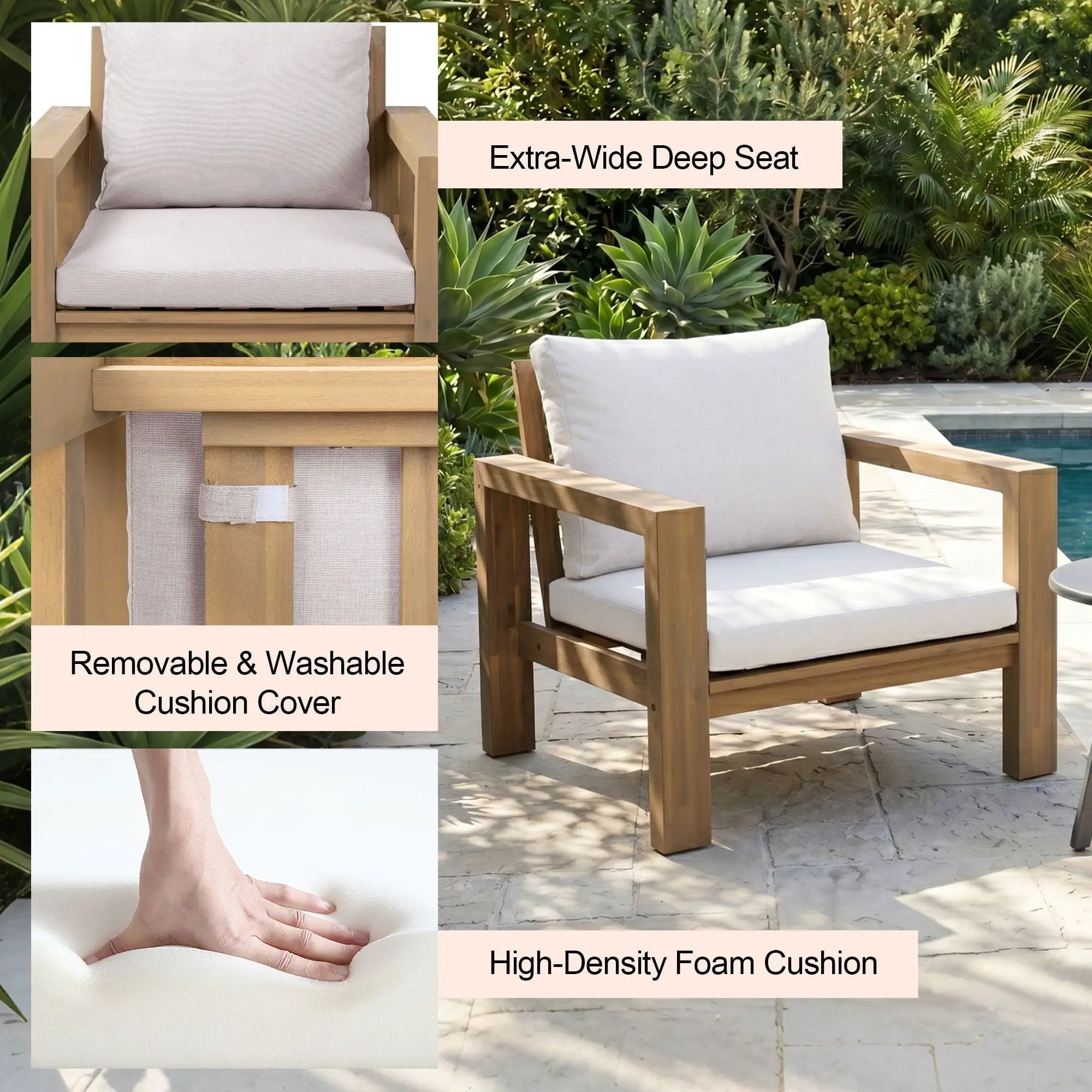 4 Piece Patio Sofa Set by HouseOfZazla