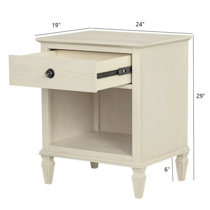 Victoria - Nightstand With Open Storage by Unique Piece Furniture