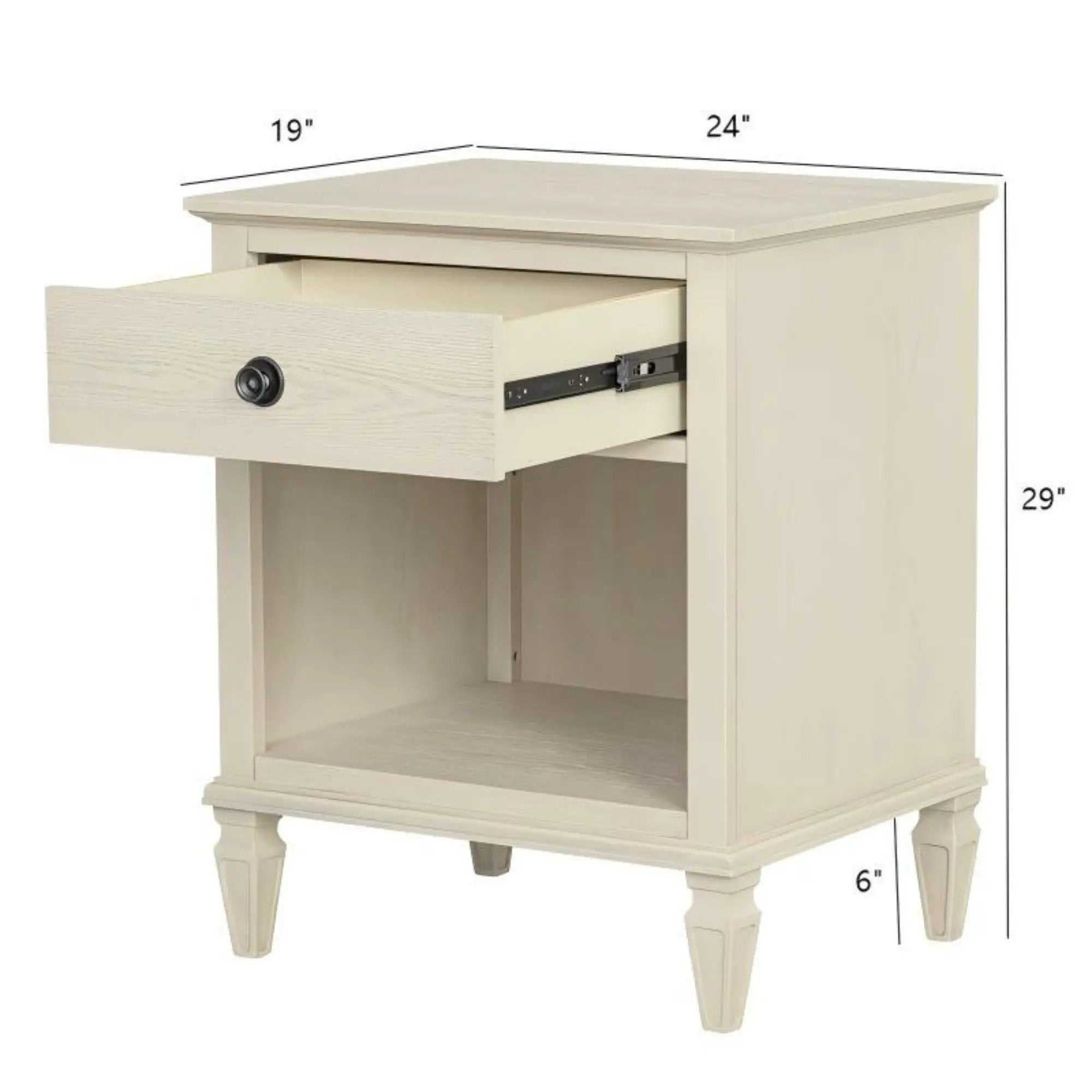 Victoria - Nightstand With Open Storage by Unique Piece Furniture