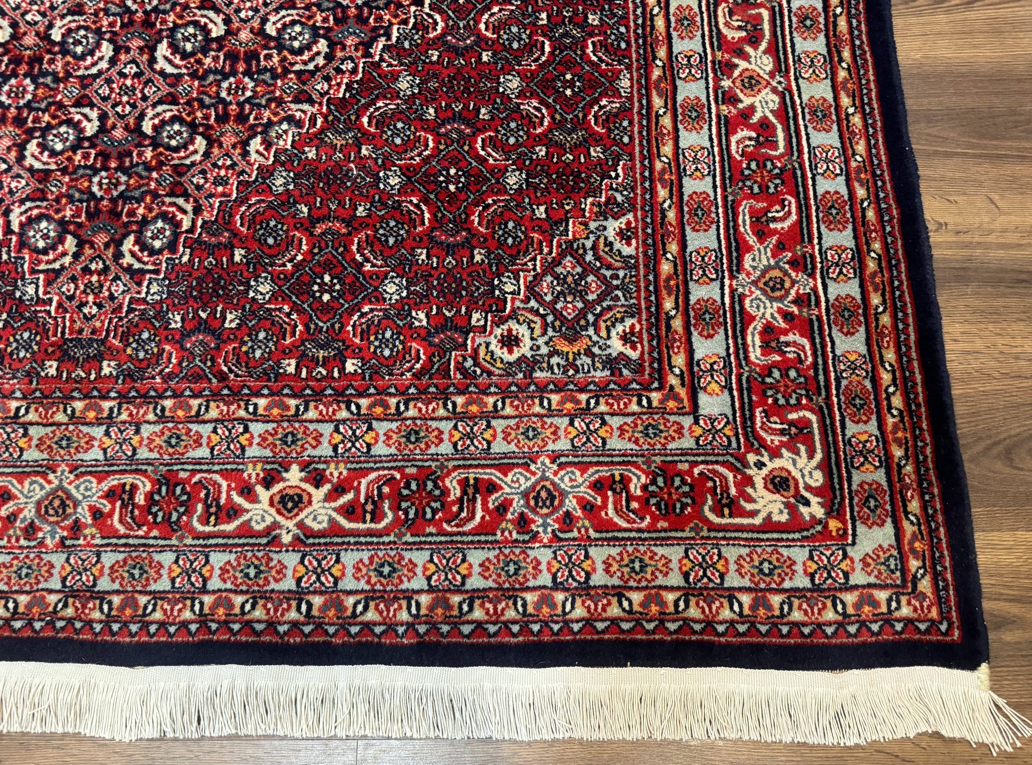 Indo Persian Bijar Rug 6x9, Hand Knotted Wool Carpet by Jewel Rugs