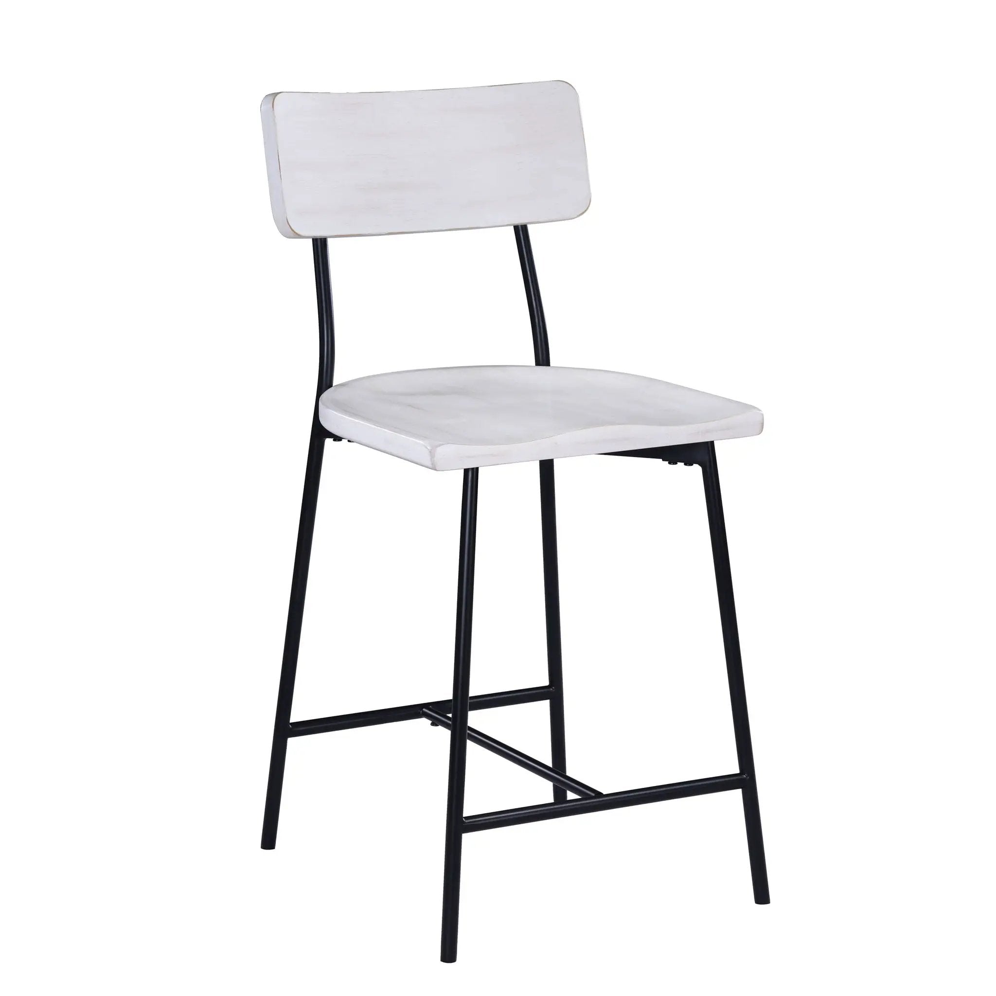 Badin - Counter Stool - White Washed by HouseOfZazla