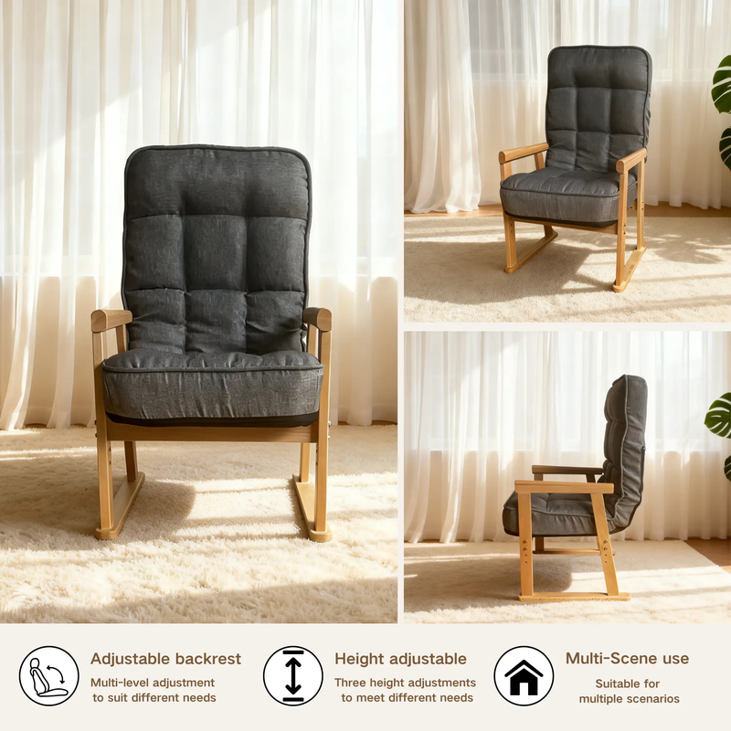 Modern Adjustable Lounge Chair with Three-Level Lumbar Adjustment by HouseOfZazla