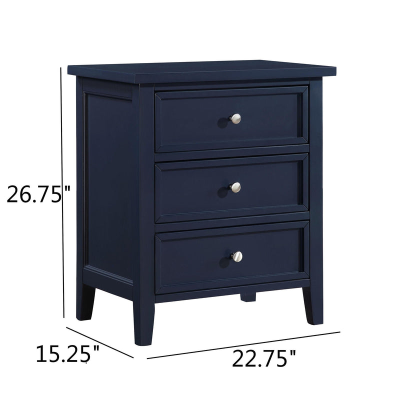 Luca - 3 Drawer Nightstand by HouseOfZazla