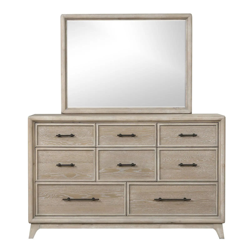 8 Drawers 1 Piece Dresser, Ample Storage Bedroom - Oak by Unique Piece Furniture