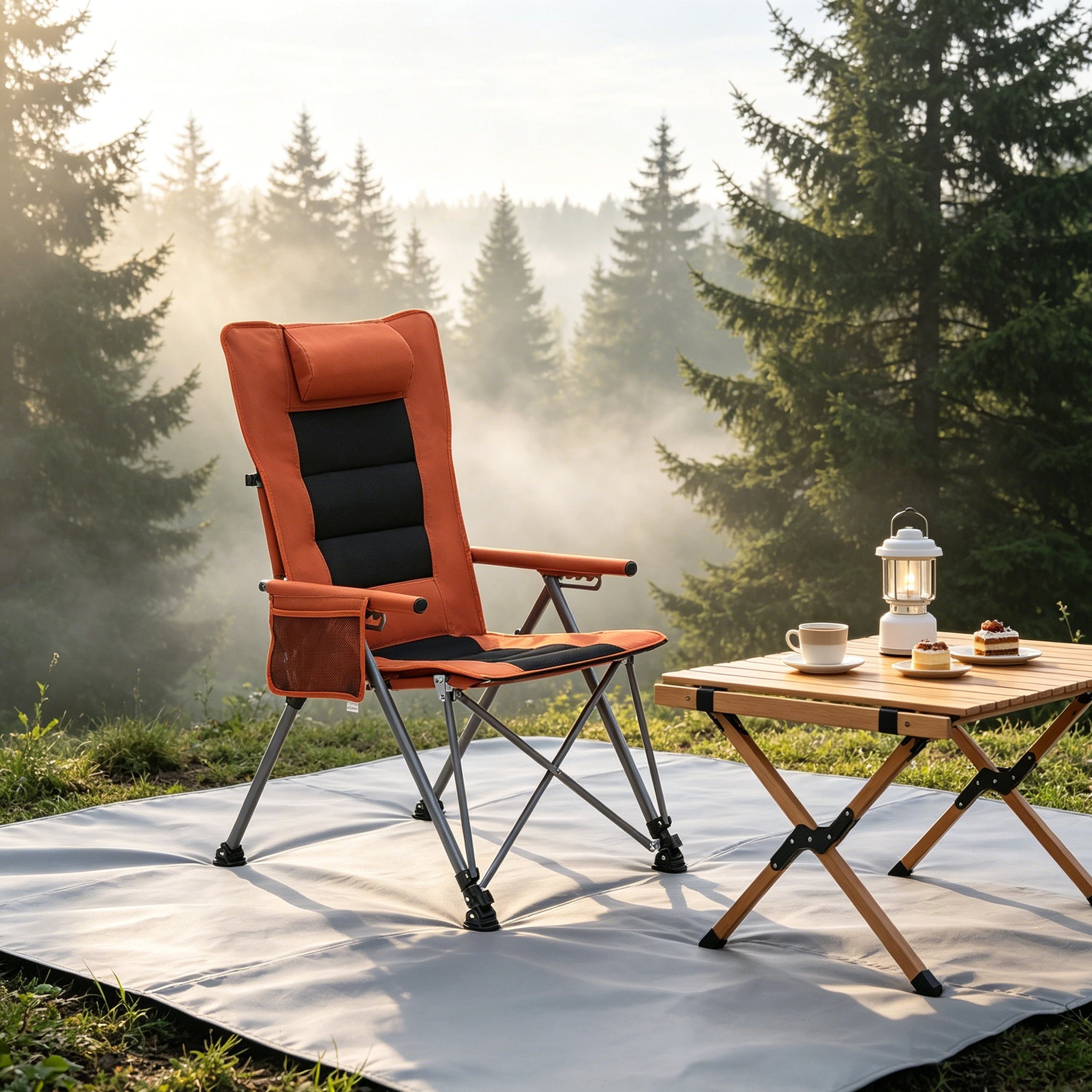 5-Position Adjustable Reclining Camping Chair by HouseOfZazla