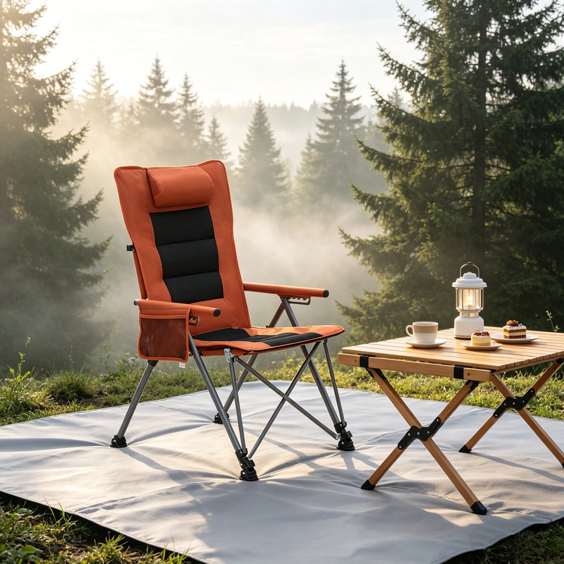 5-Position Adjustable Reclining Camping Chair by HouseOfZazla