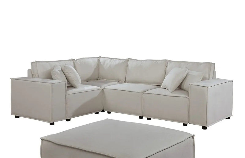 Melrose - Modular Sectional Sofa With Ottoman by Unique Piece Furniture