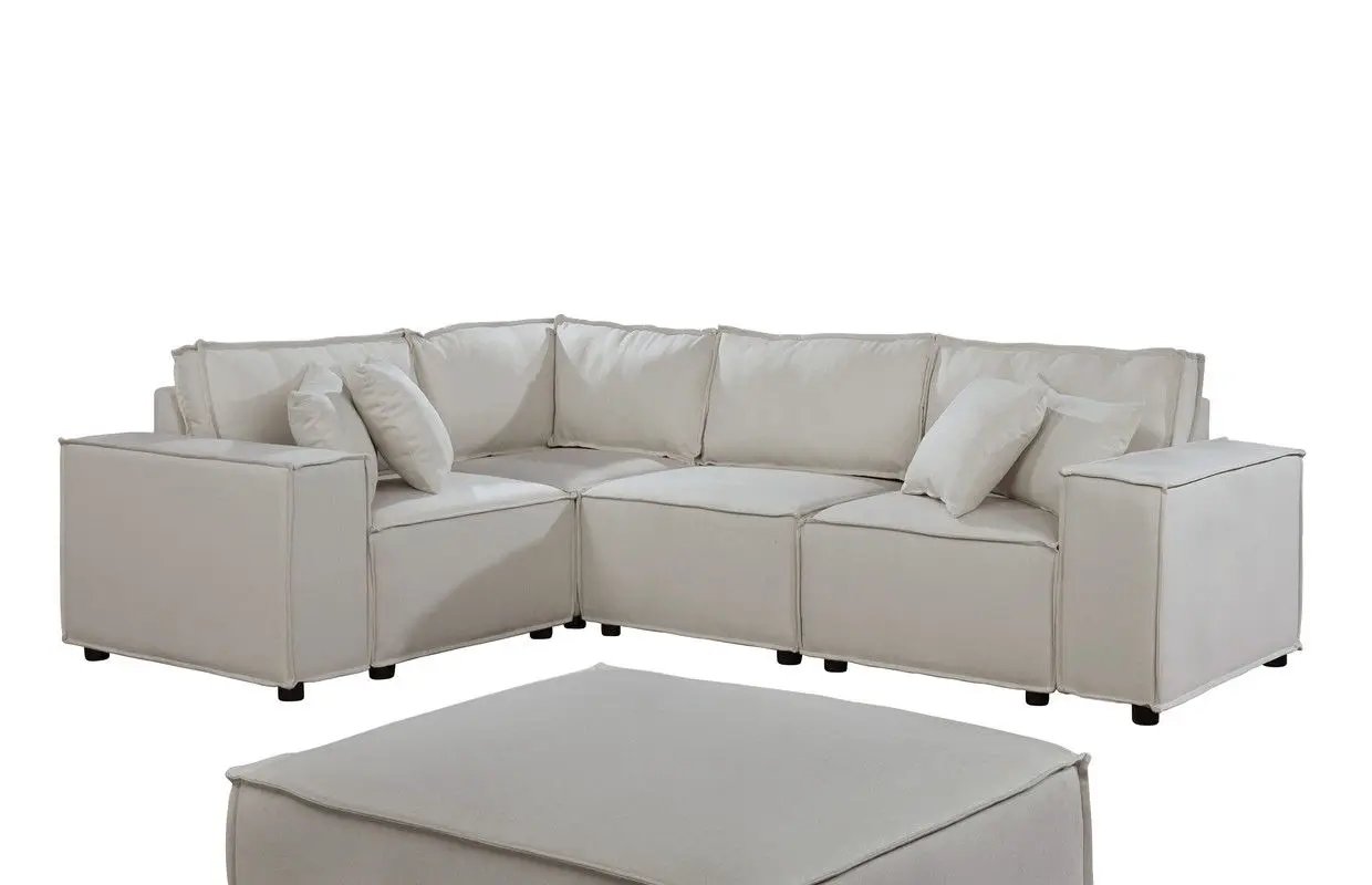 Melrose - Modular Sectional Sofa With Ottoman by HouseOfZazla