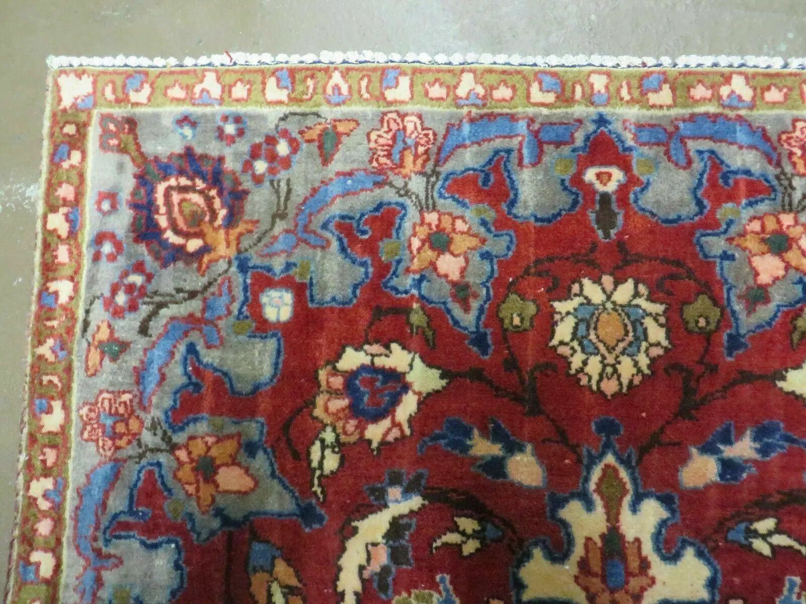 4' X 6' Antique Handmade India Floral Oriental Wool Rug Vegetable Dyes #120 by Jewel Rugs