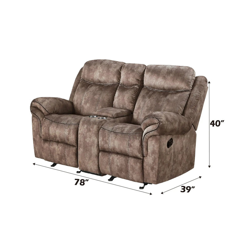 Zubaida - Two Tone 3 Piece Recliner Living Room Set by Unique Piece Furniture