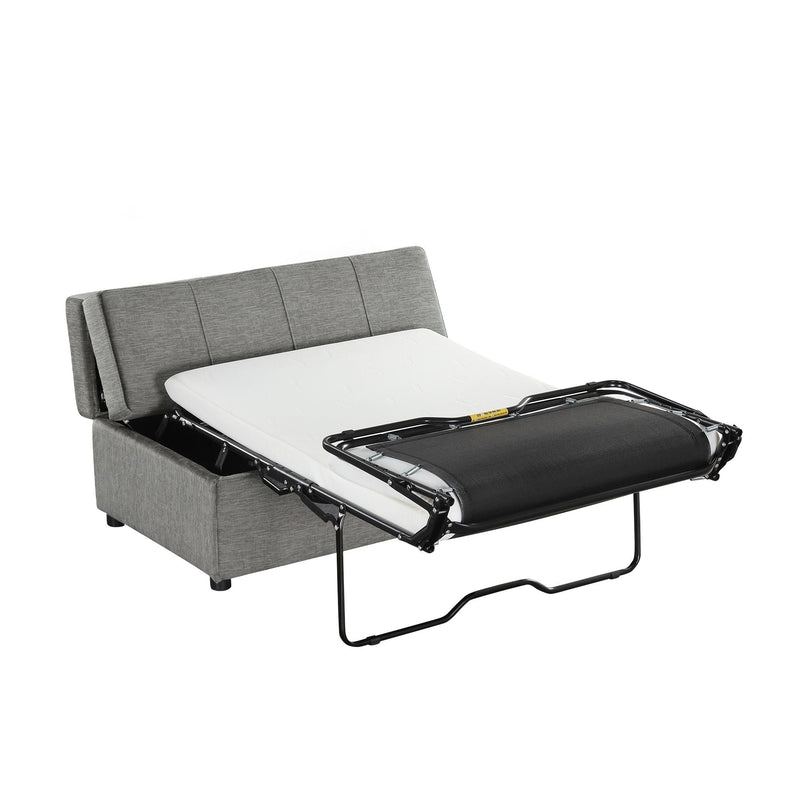 Twin Size Folding Ottoman Sleeper Bed With Mattress Convertible Guest Bed by HouseOfZazla