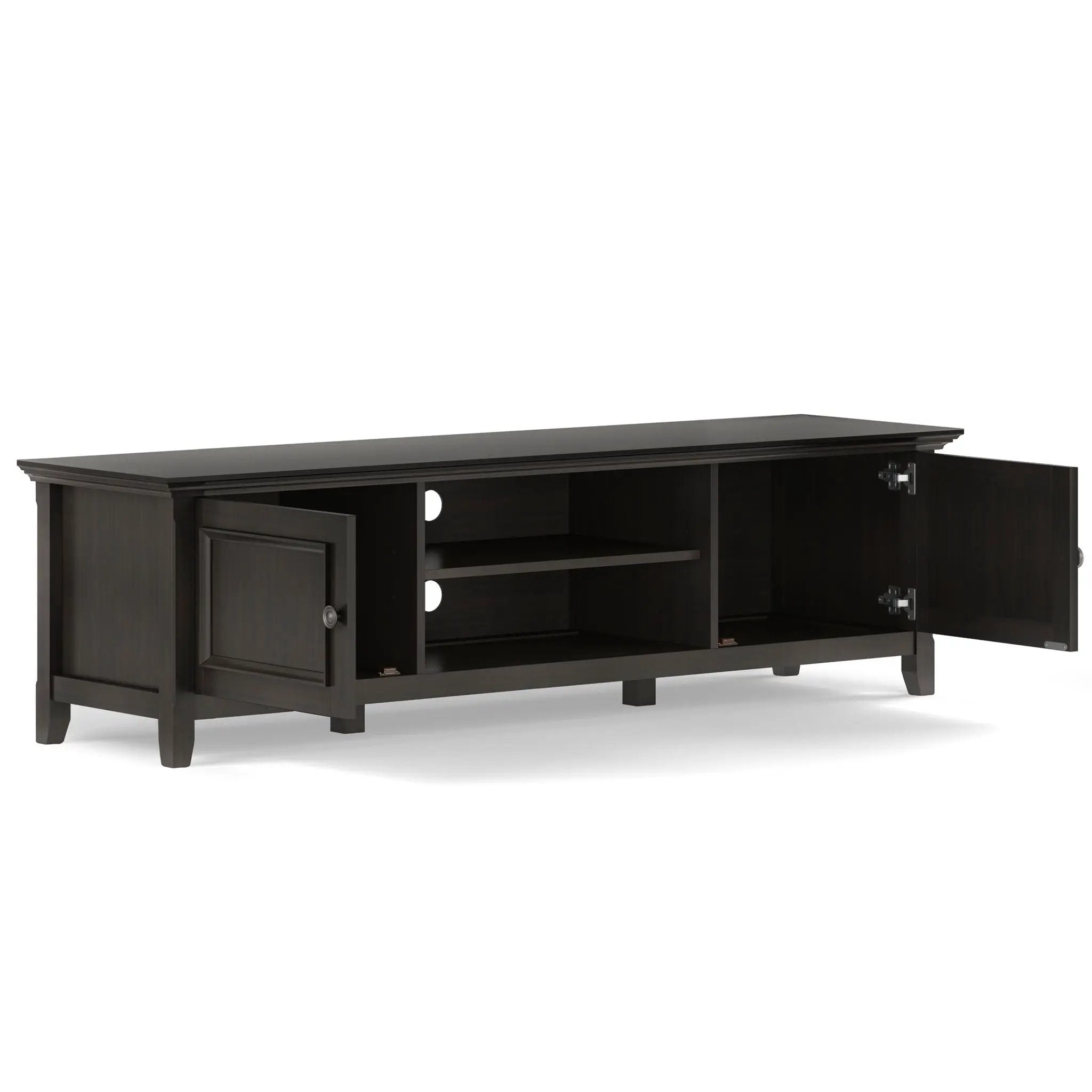 Amherst - Low TV Media Stand - Hickory Brown by HouseOfZazla