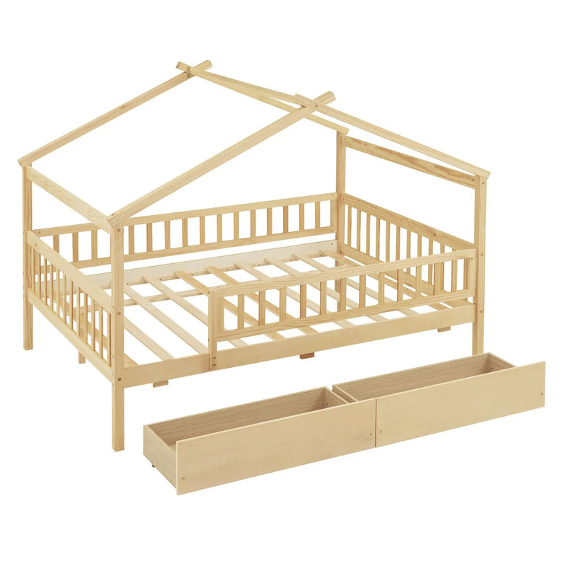 House Bed With 2 Drawers by HouseOfZazla