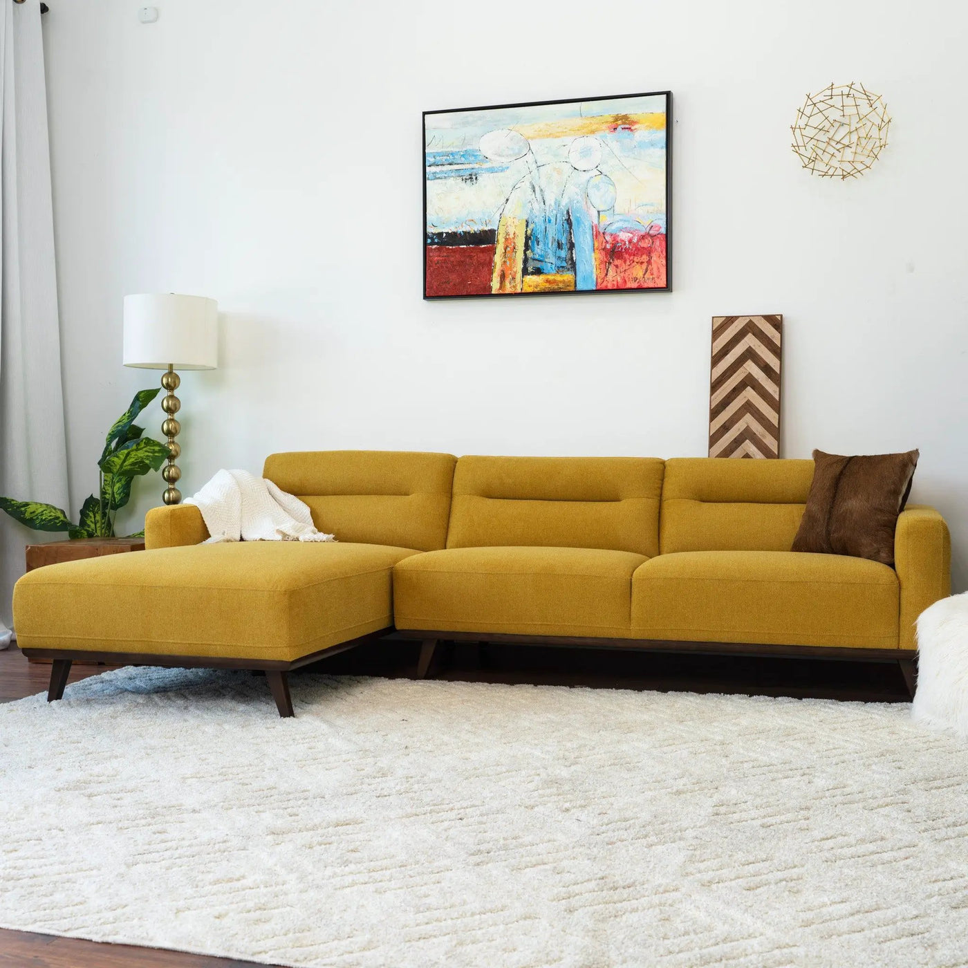 Ella - L-Shaped Sectional Couch by HouseOfZazla