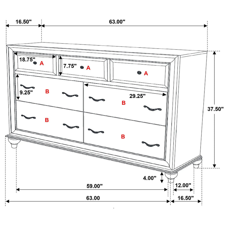 Randall White 5-Piece Queen Bedroom Set by HouseOfZazla