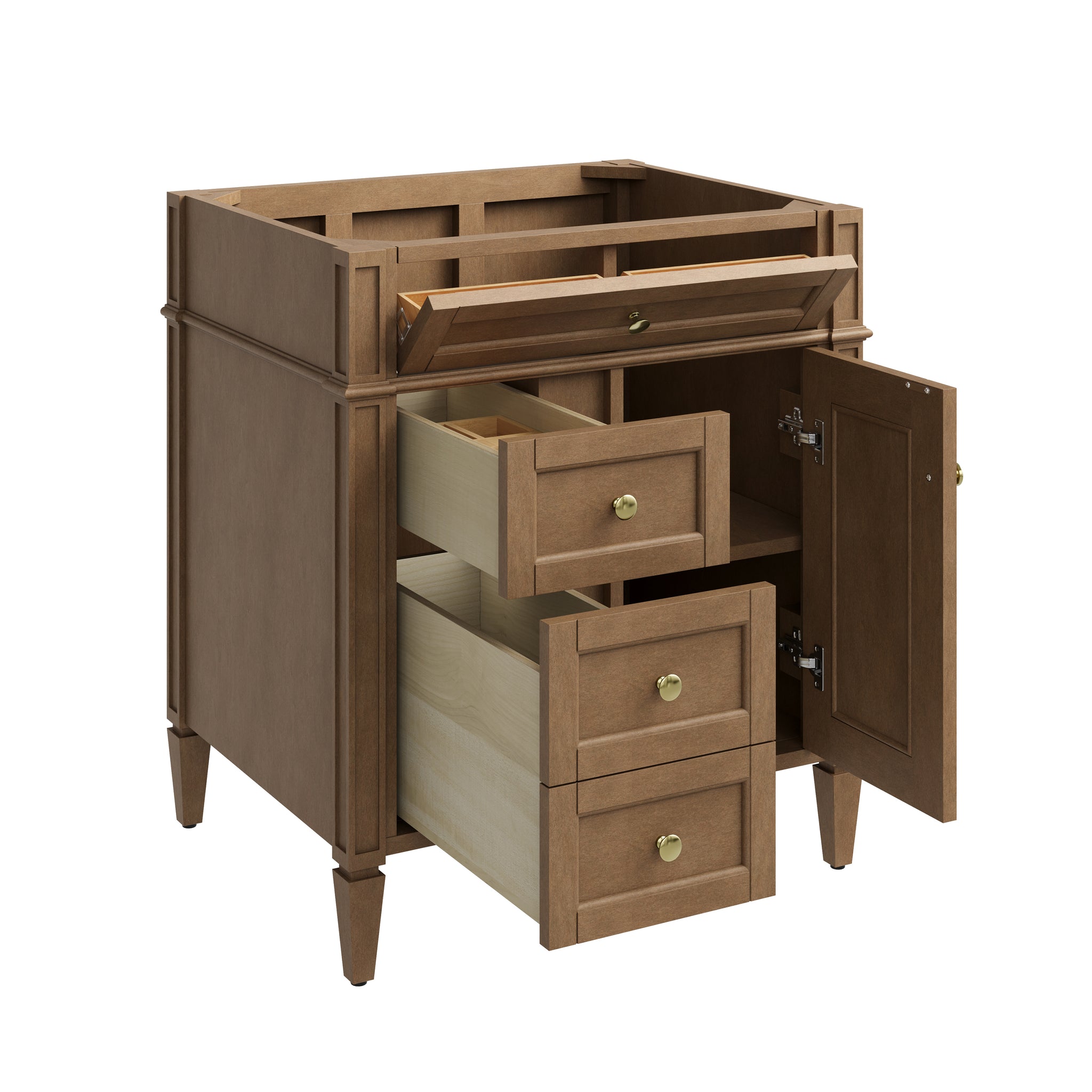 James Martin Brittany 30" Single Bathroom Vanity, Pecan, view 17