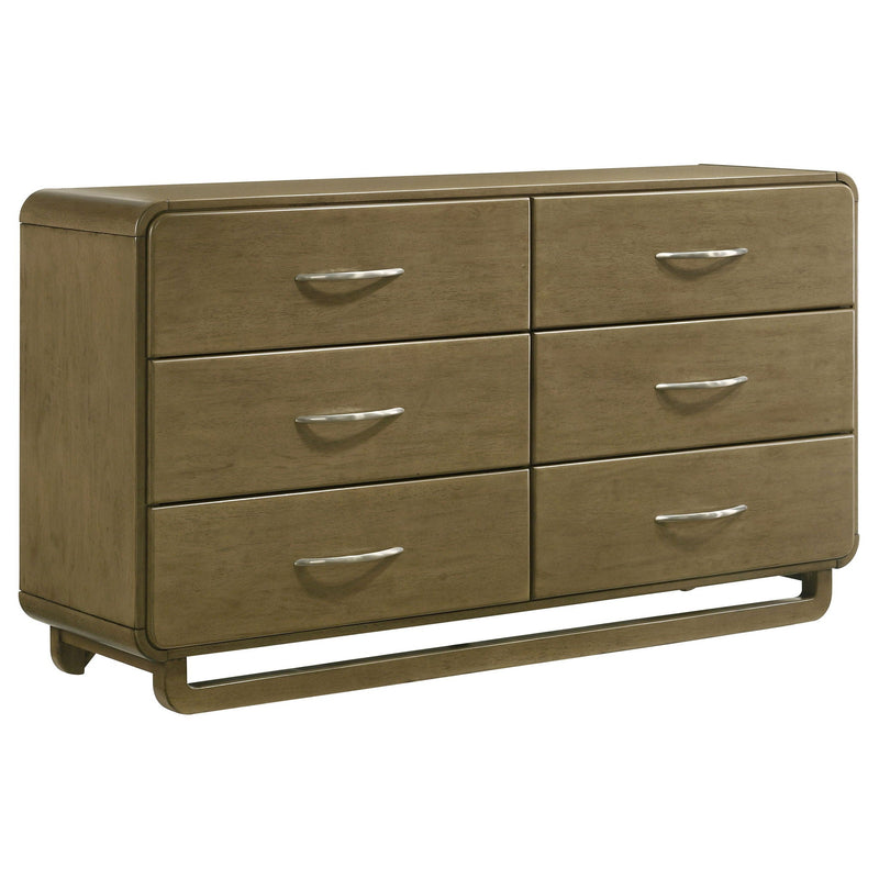 Tully - 6 Drawer Dresser - Nutmeg Brown by HouseOfZazla