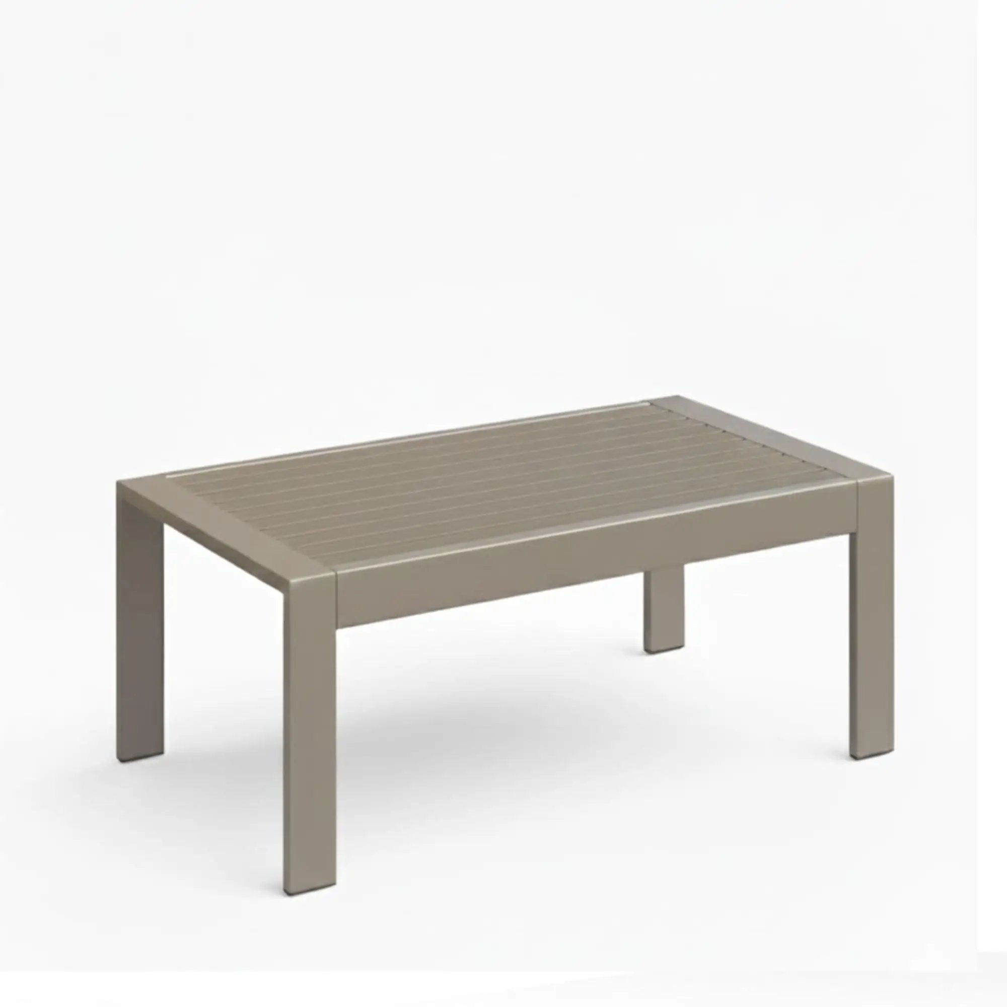 All-Weather Outdoor Coffee Table With Wood-Look Top by HouseOfZazla
