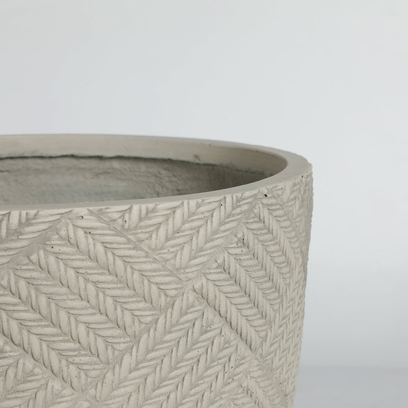 Round Concrete Planter Set of 2 by HouseOfZazla