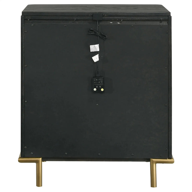 Anser - 3 Drawer Nightstand - Black