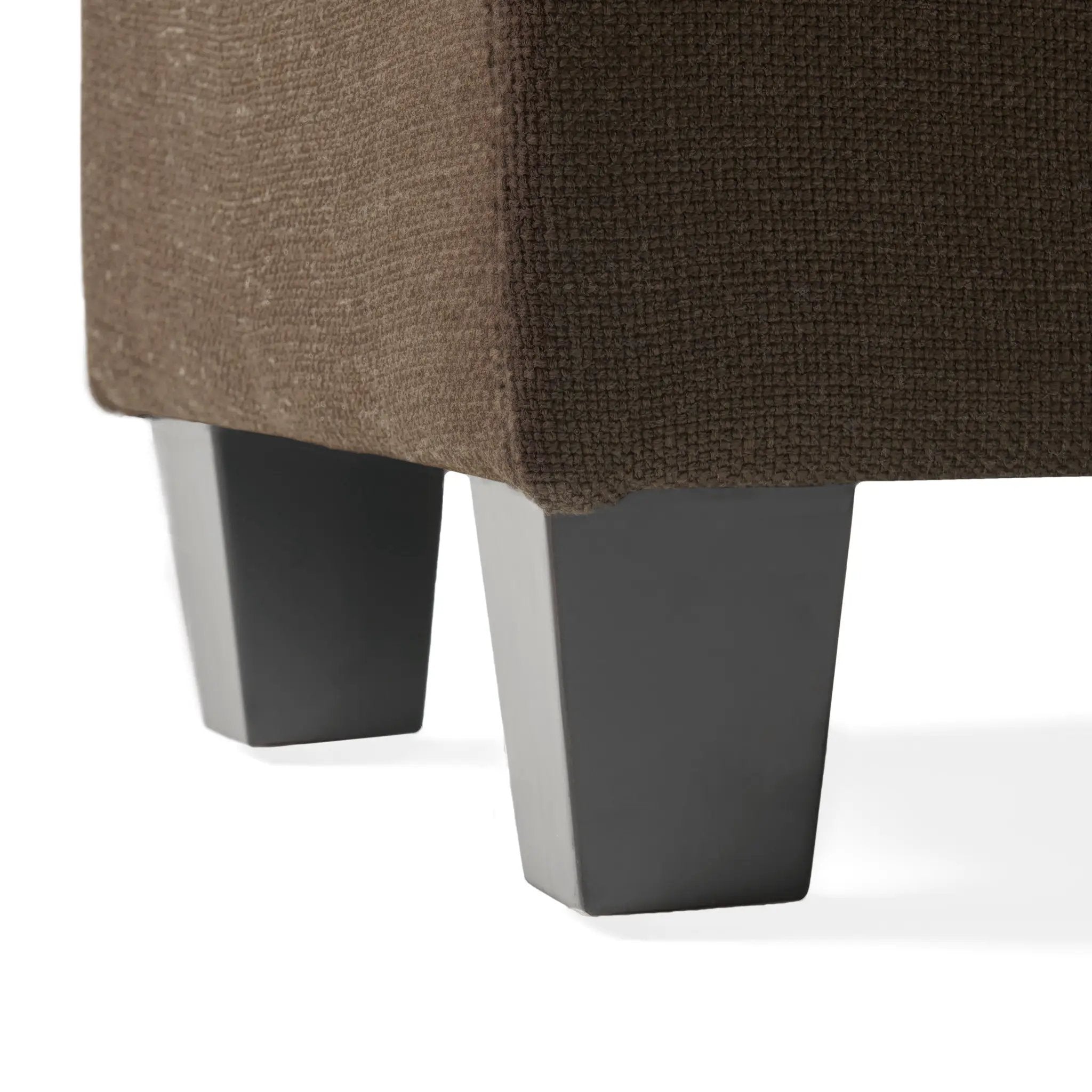Upholstered Ottoman, Chocolate by HouseOfZazla