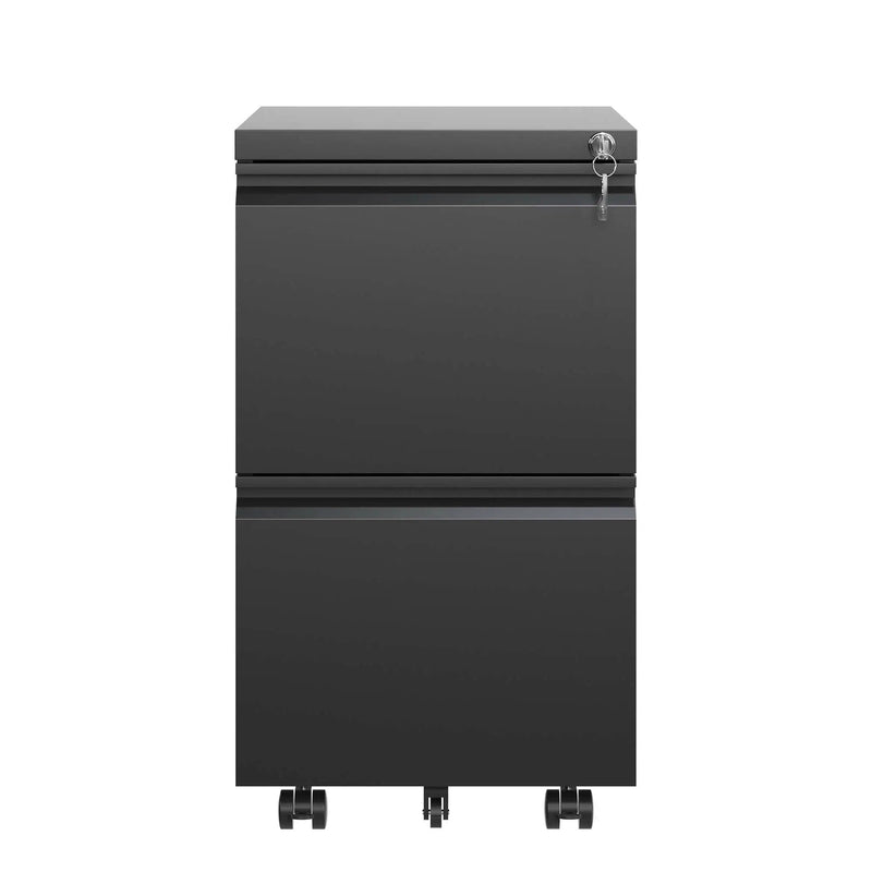 Metal Drawer Mobile File Cabinet With Lock For Home Office Organizer by Unique Piece Furniture