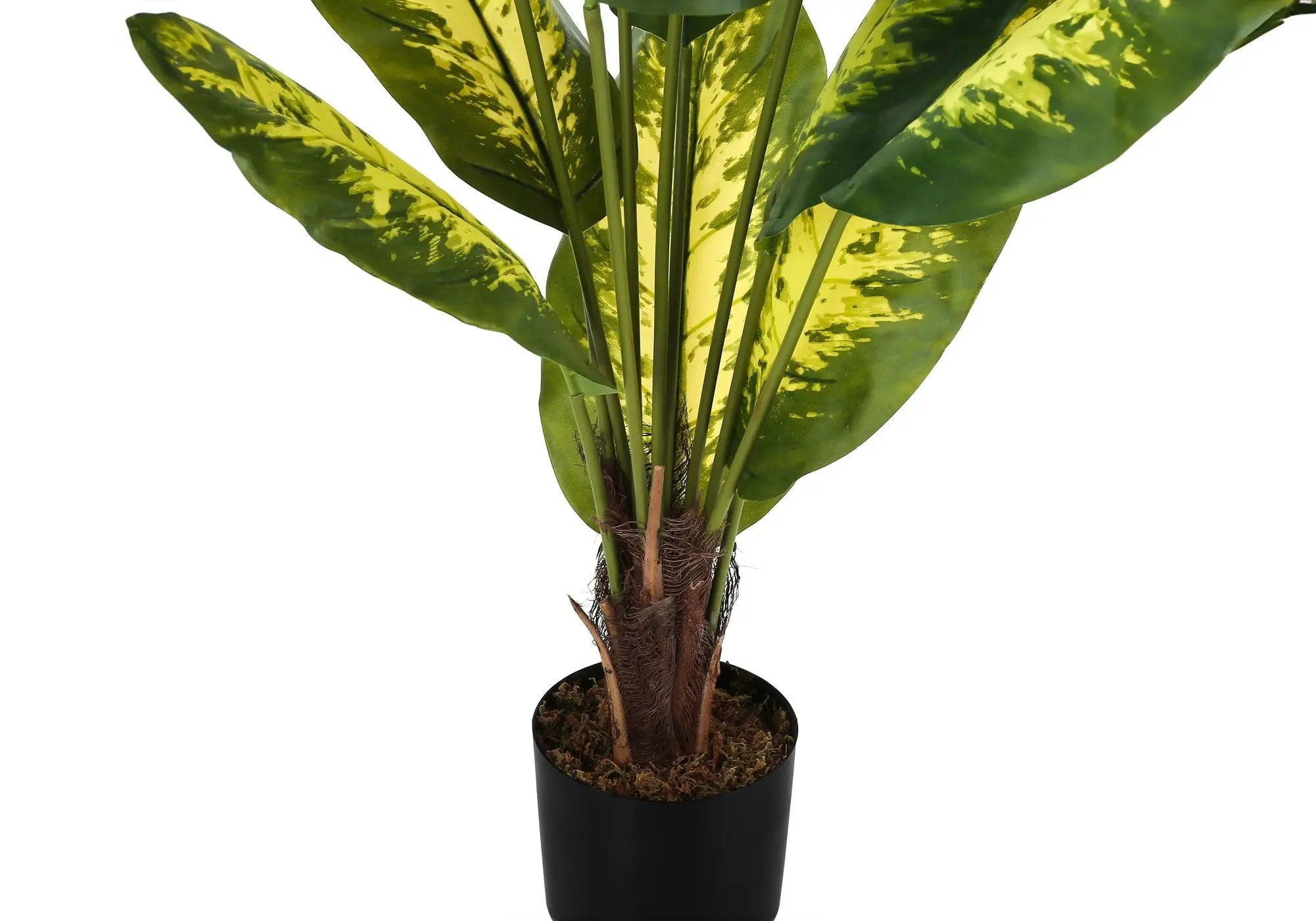 47" Tall, Artificial Plant, Evergreen Tree, Indoor, Faux, Fake, Floor, Greenery, Potted, Real Touch, Decorative - Green / Black by Unique Piece Furniture
