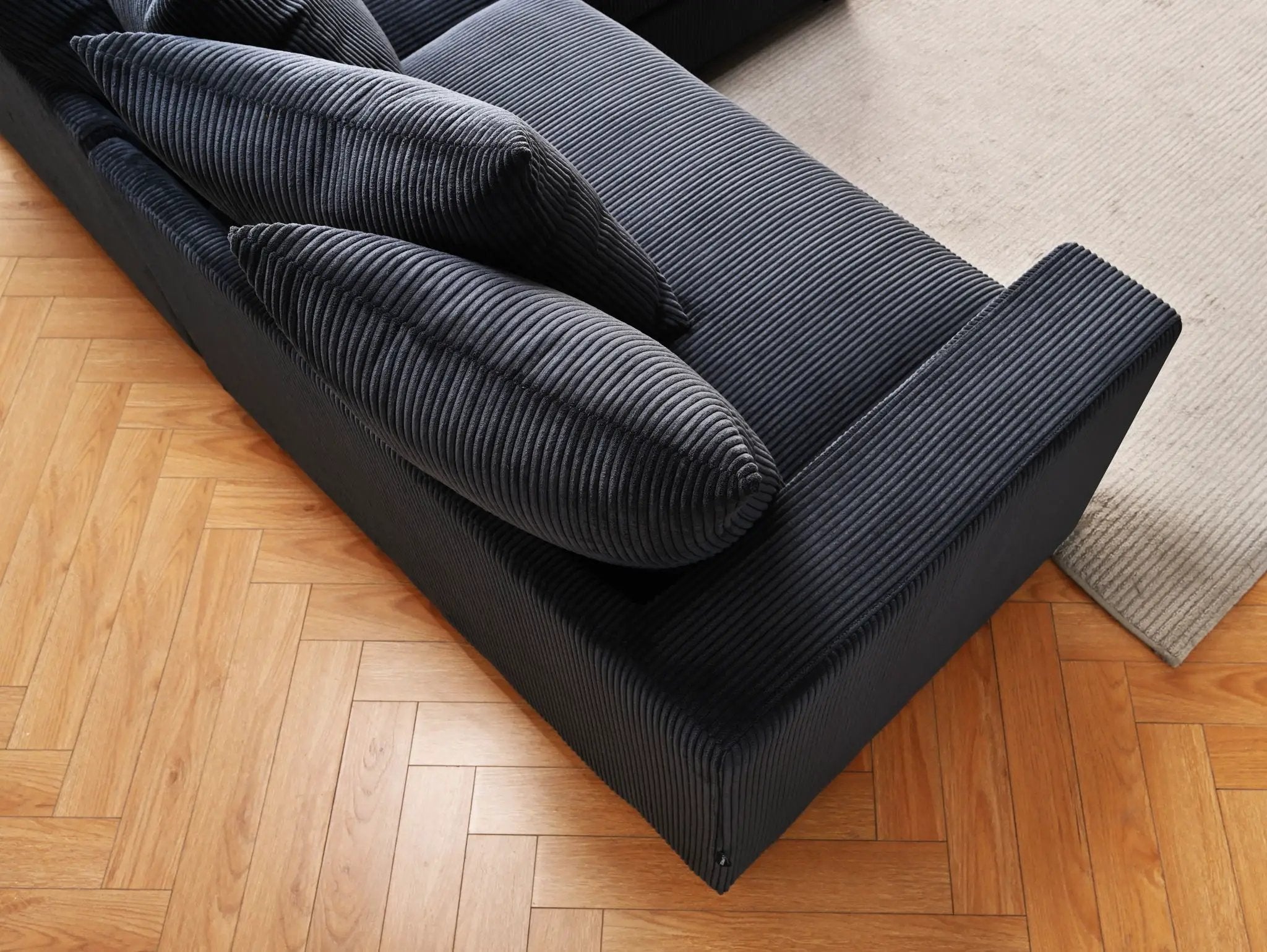 Luxe - Oversized 2 Piece Sectional Couches For Living Room, L Shaped Sofa With Chaise by HouseOfZazla