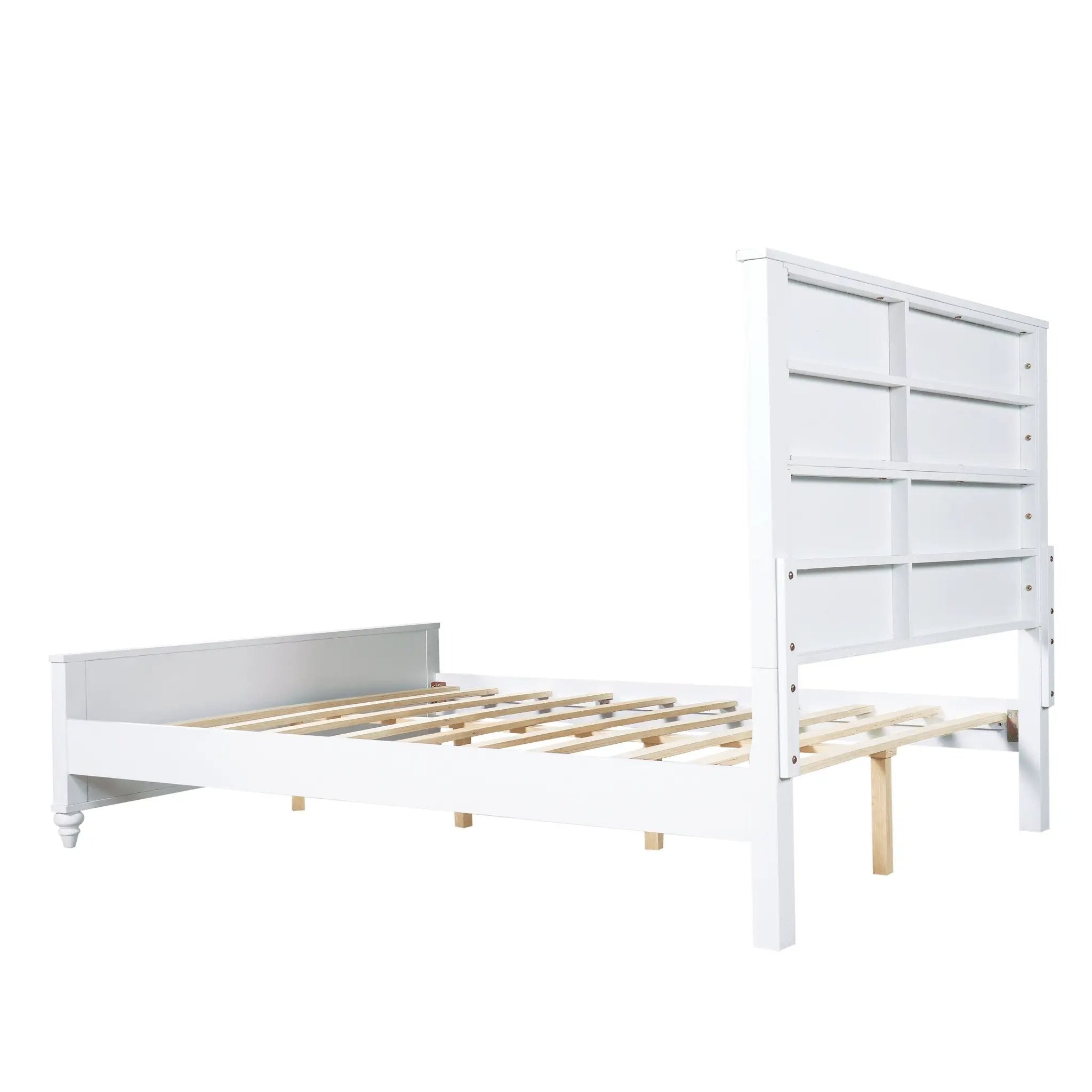 White Queen Size Bed Frame by HouseOfZazla