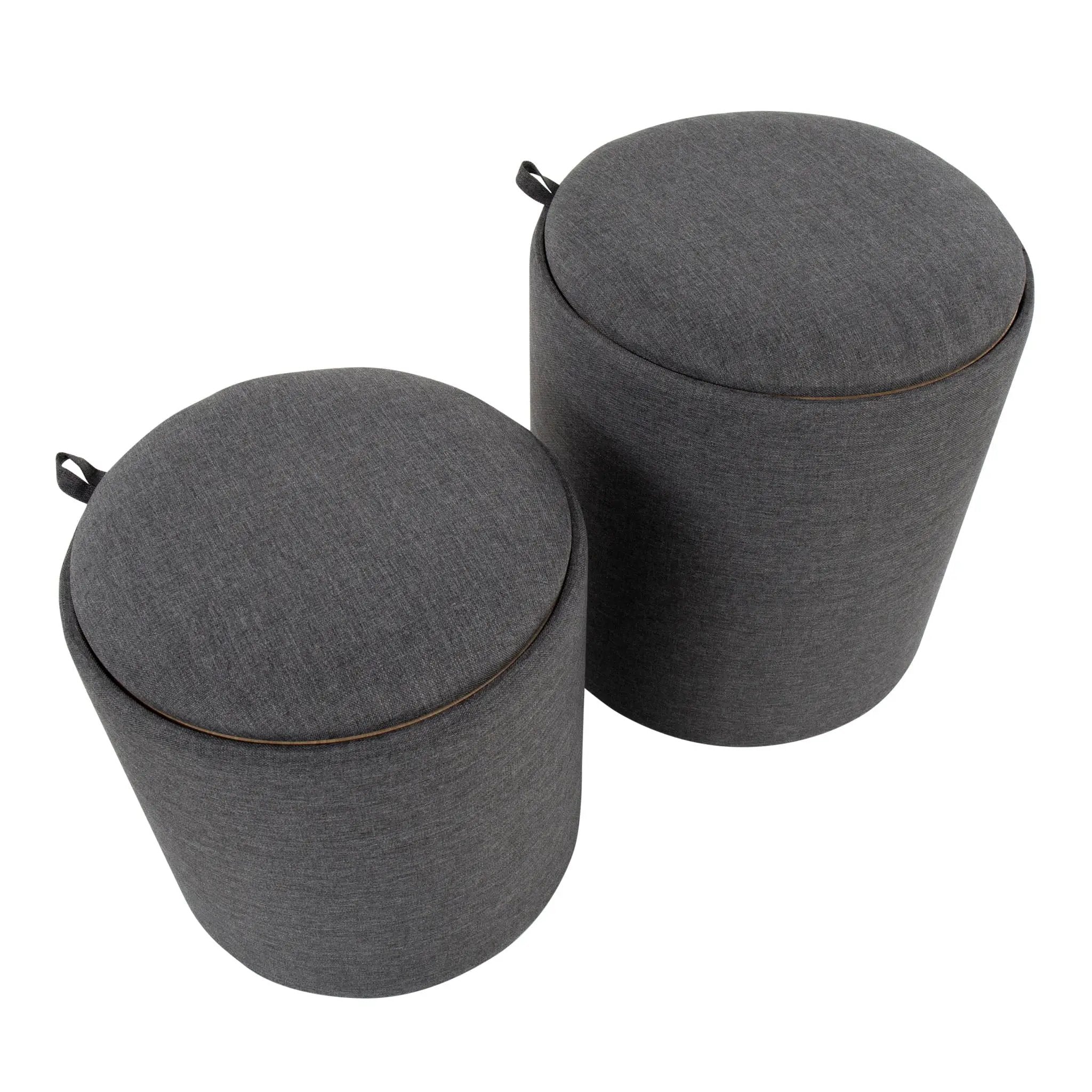 Tray - Contemporary Nesting Ottoman Set by Unique Piece Furniture