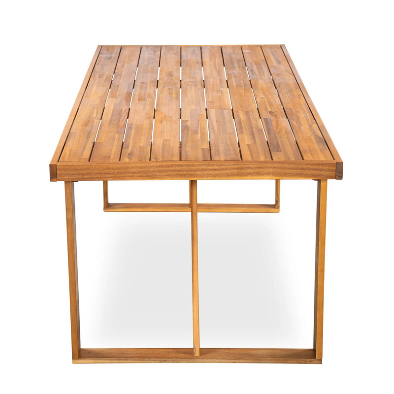 7 Piece Acacia Wood Outdoor Dining Set with Cushions by HouseOfZazla