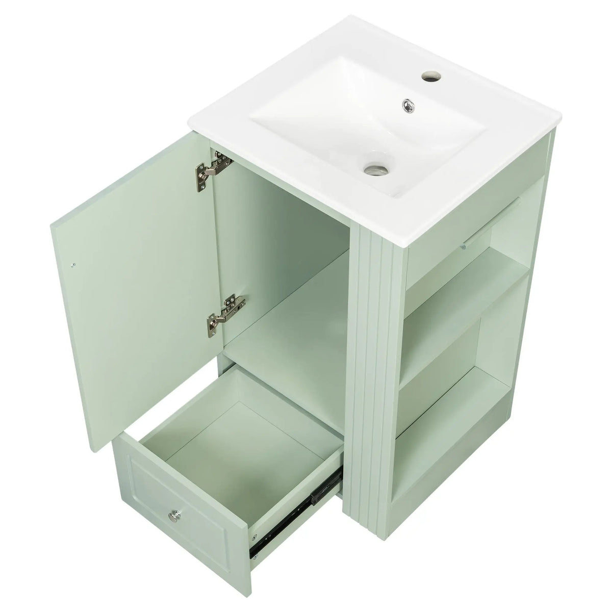 20" Freestanding Bathroom Vanity with Ceramic Sink by HouseOfZazla