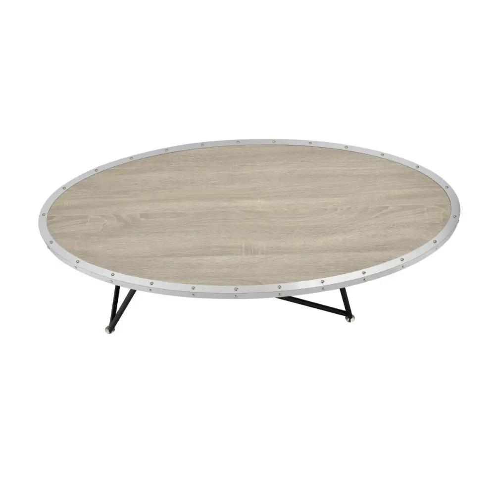 Allis - Coffee Table - Weathered Gray Oak & Metal by Unique Piece Furniture