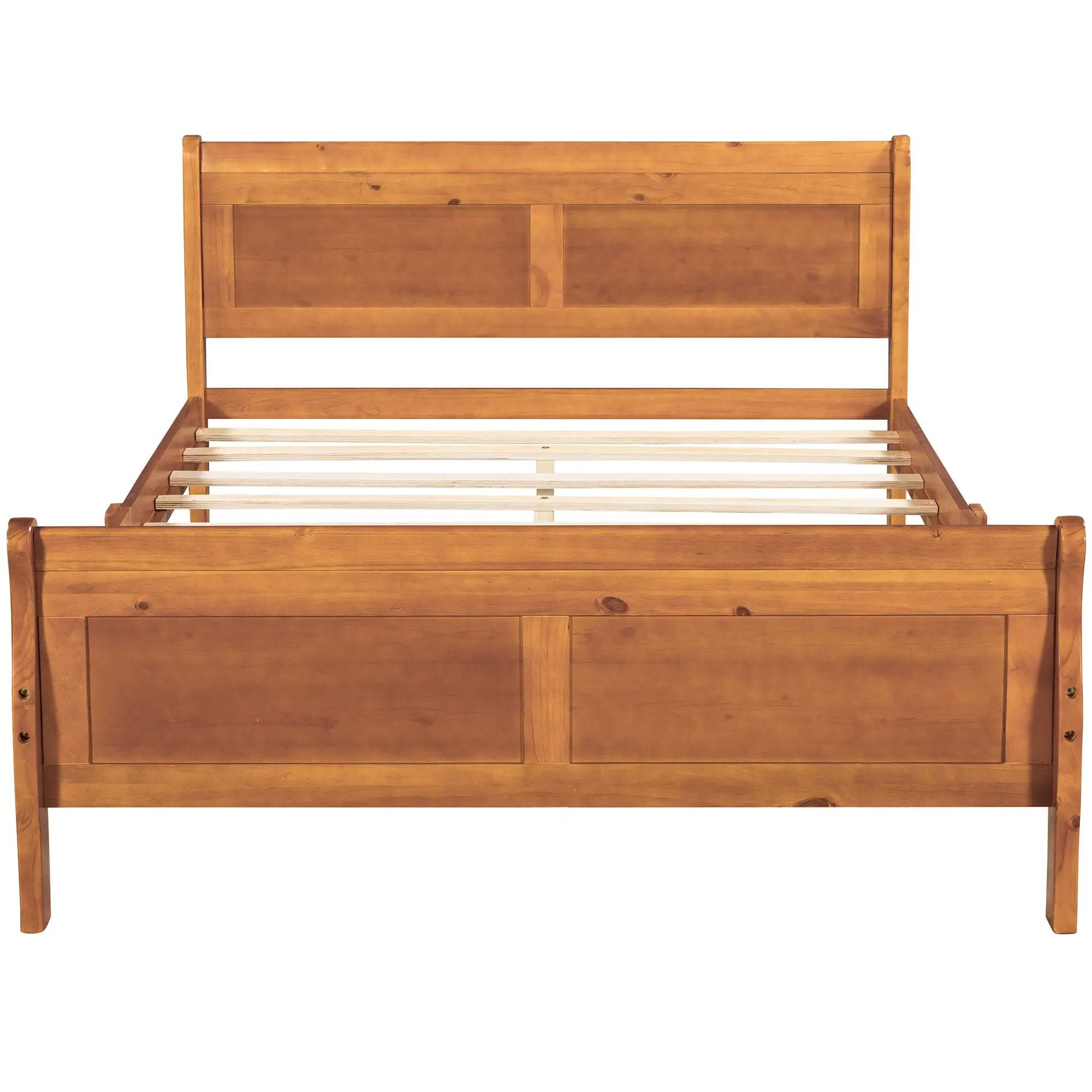 Platform Bed Frame Mattress Foundation Sleigh Bed With Headboard / Footboard / Wood Slat Suppor by Unique Piece Furniture