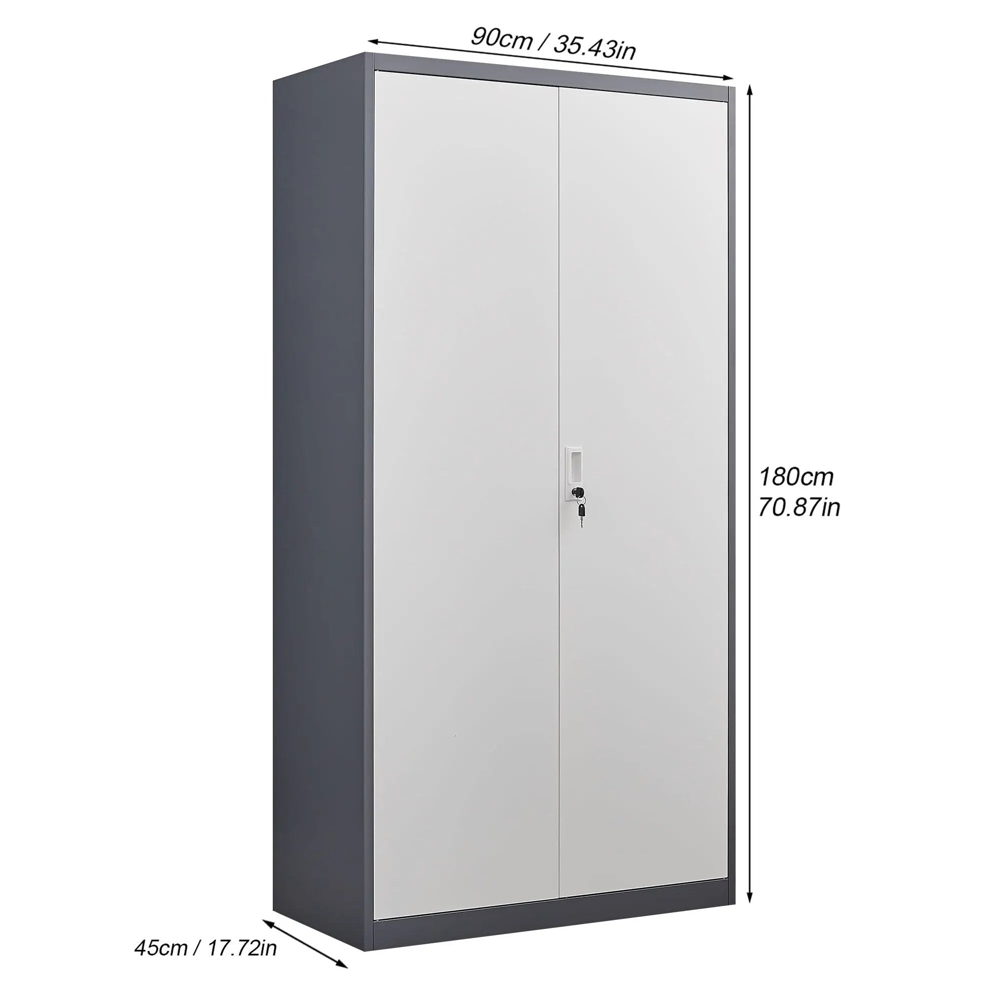 Large Capacity Wardrobe With Hanging Rod And Compartments by HouseOfZazla